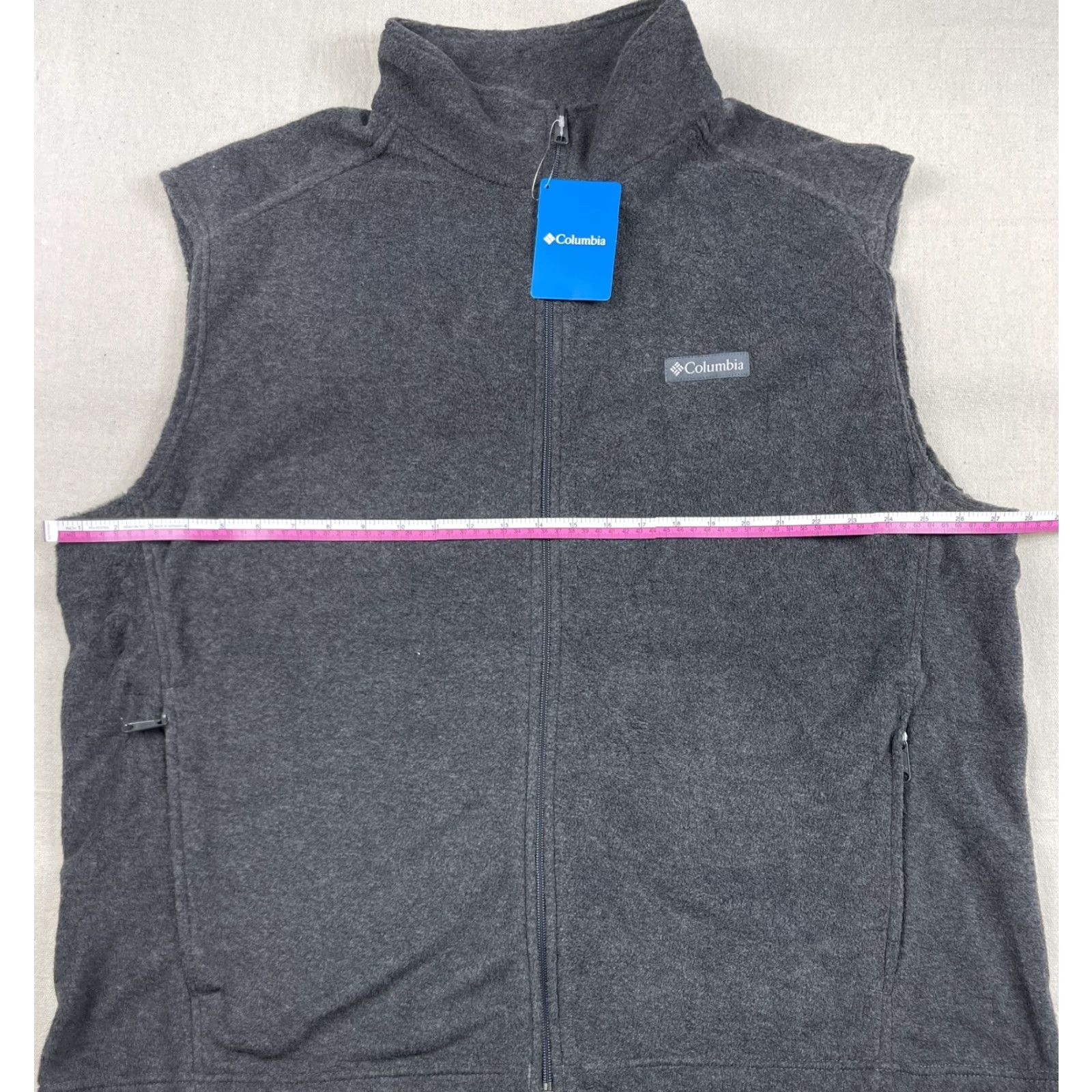 Vintage Columbia Mens Fleece Vest Gray XXL Ski Snow Hiking Full Zip Pockets Outdoors NWT Size US XXL / EU 58 / 5 - 5 Thumbnail