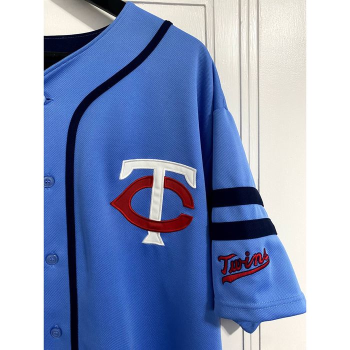 Majestic Minnesota Twins Cooperstown Collection Powder Blue Jersey