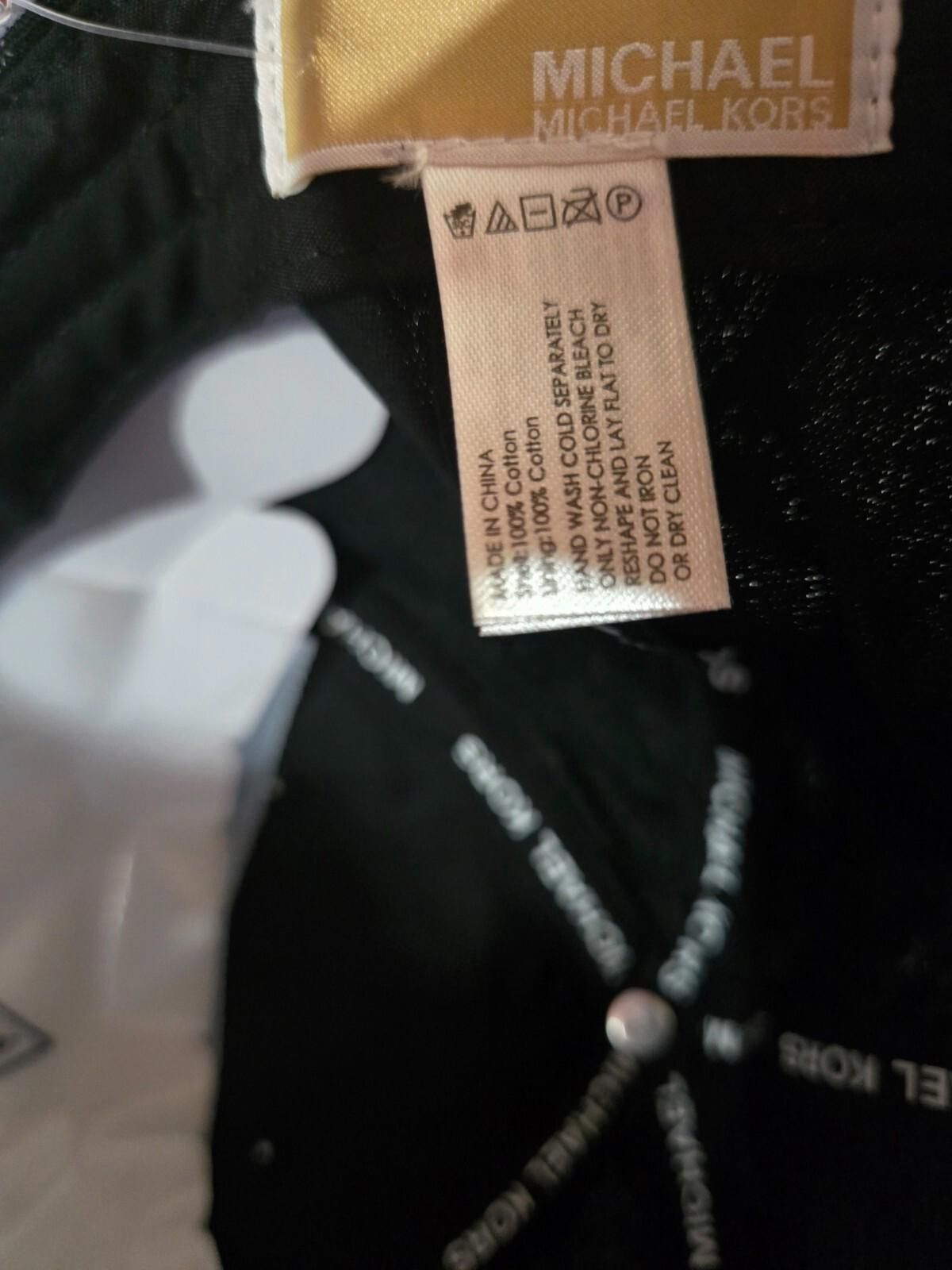 Michael Kors Michael Kors Womens Baseball Ball Cap Hat Black NWT Size ONE SIZE - 3 Thumbnail