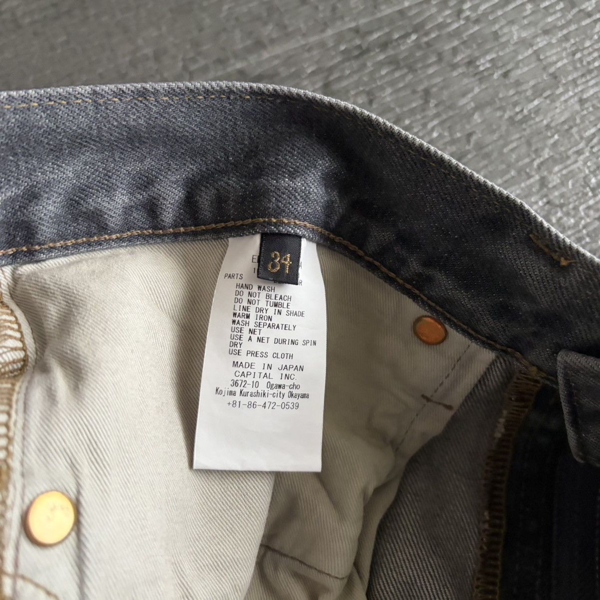 Kapital ✅Kapital bone denim shorts stk 34inch Size US 34 / EU 50 - 4 Thumbnail