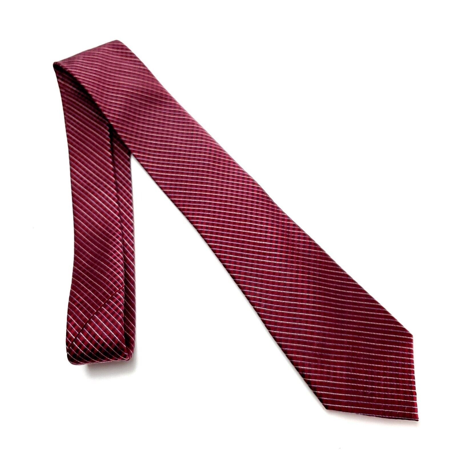 Calvin Klein Calvin Klein Silk Tie Woven Red Plaid Size ONE SIZE - 6 Thumbnail