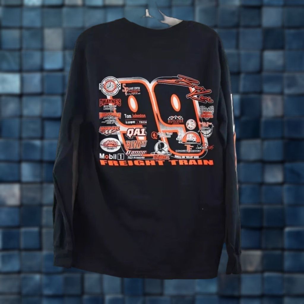 Vintage VINTAGE Men’s Raising Kane Racing #99 Black/Orange Car Graphic Long Sleeve Shirt M Size US M / EU 48-50 / 2 - 1 Thumbnail
