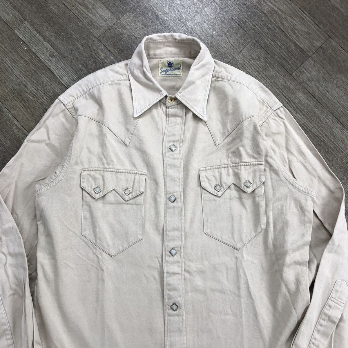 Japanese Brand × Sugar Cane × Toyo Enterprises 1990s Sugar Cane Toyo Enterprise Chambray Western Shirt Size US M / EU 48-50 / 2 - 3 Thumbnail