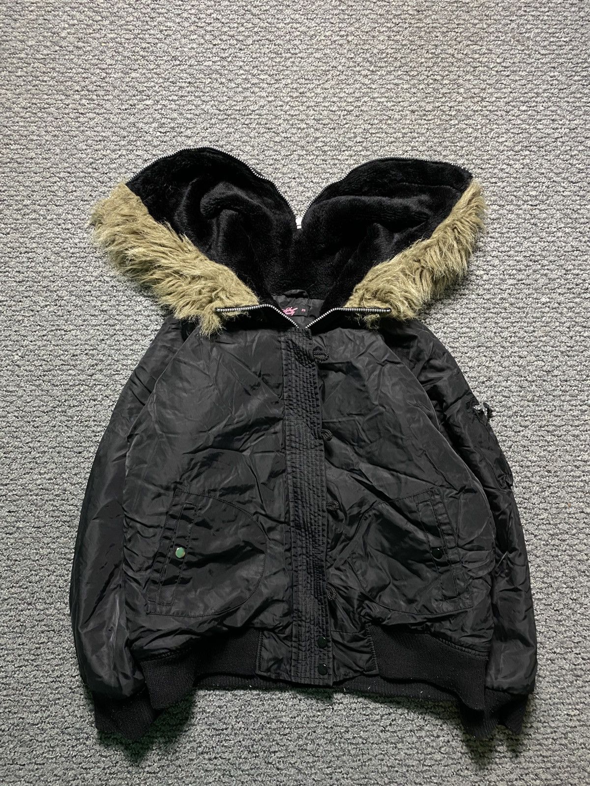 Japanese Brand 2000s In The Attic Puffer Fur Jacket Bomber | Grailed 