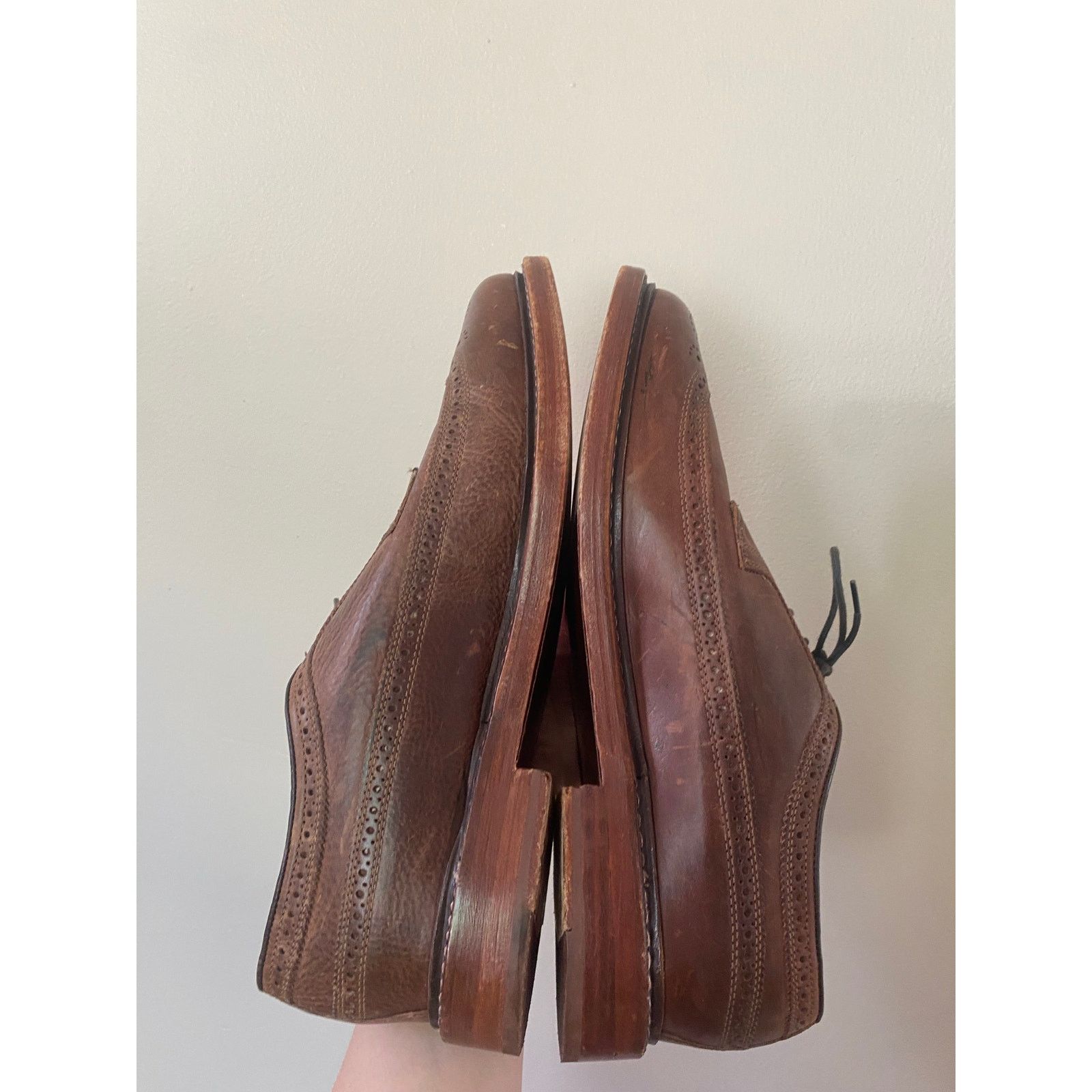 Florsheim Florsheim brown leather long wingtip brogue Oxfords 10.5 Size US 10.5 / EU 43-44 - 7 Thumbnail