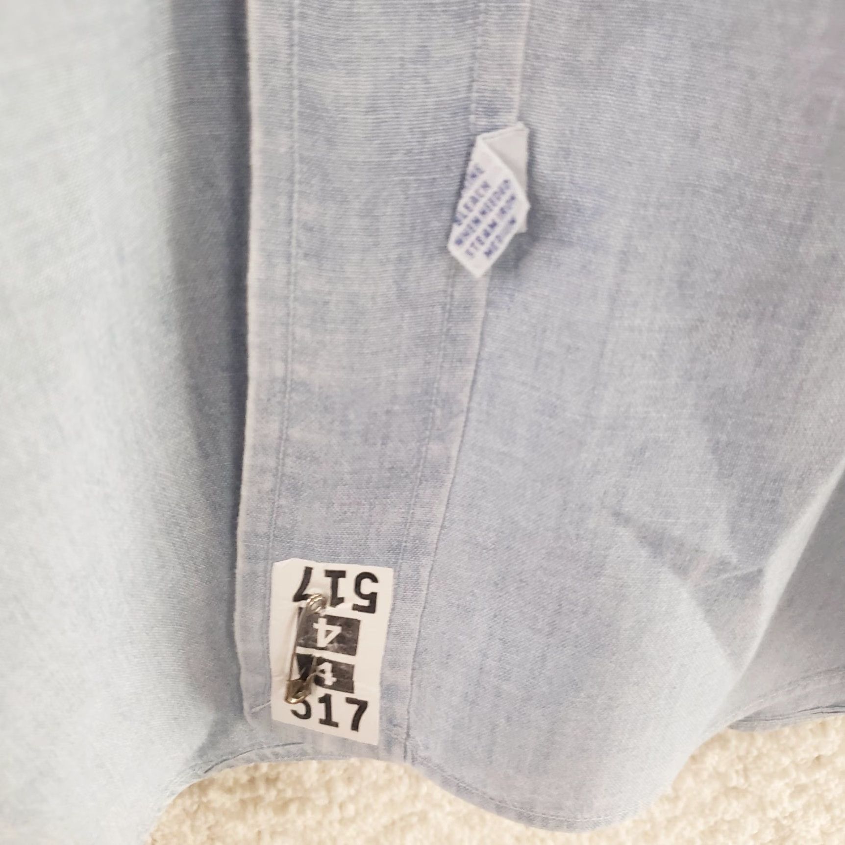 Polo Ralph Lauren Polo Ralph Lauren Shirt Men XL Blue Chambray Long Sleeve Pocket Logo Cotton Size US XL / EU 56 / 4 - 7 Thumbnail