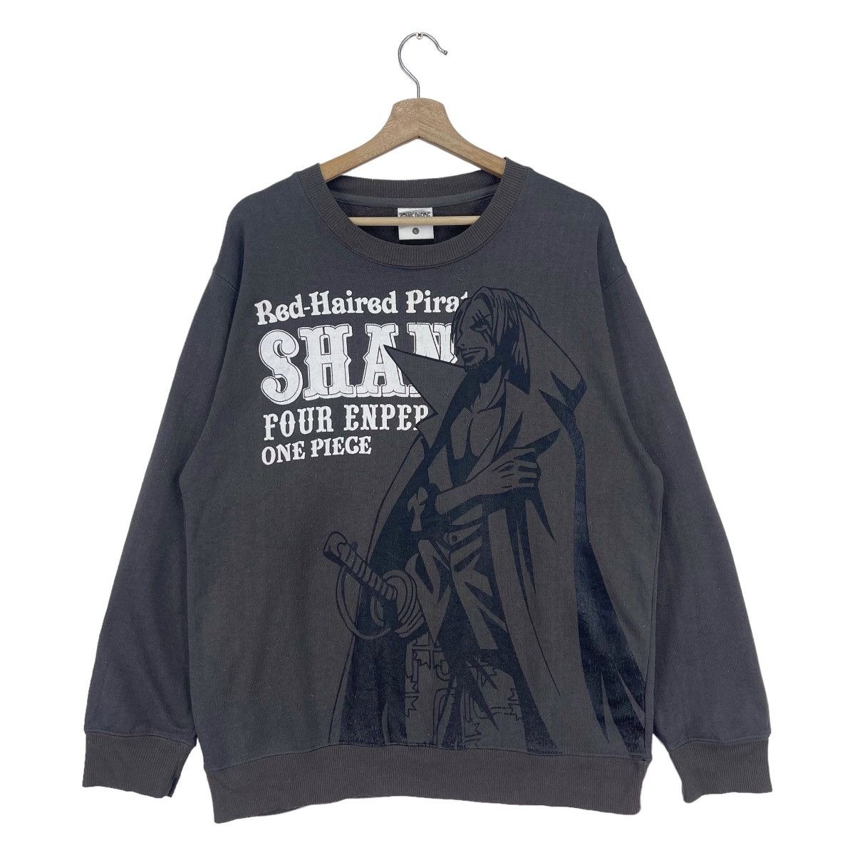 Cartoon Network × Japanese Brand × One Piece Vintage One Piece Akagami Shanks Sweatshirt Size US M / EU 48-50 / 2 - 1 Thumbnail