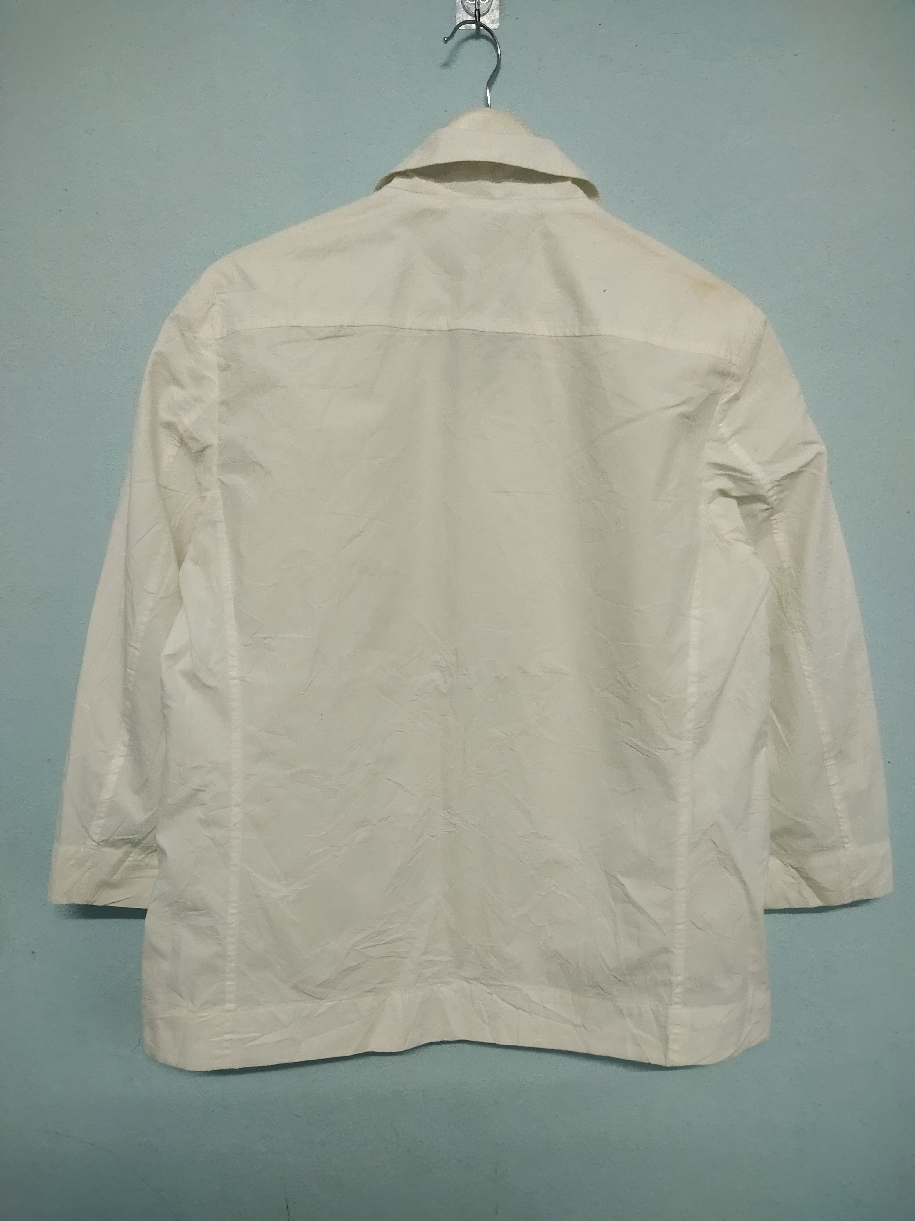 Issey Miyake × Vintage Vintage Issey Miyake White Jacket Size S / US 4 / IT 40 - 2 Thumbnail