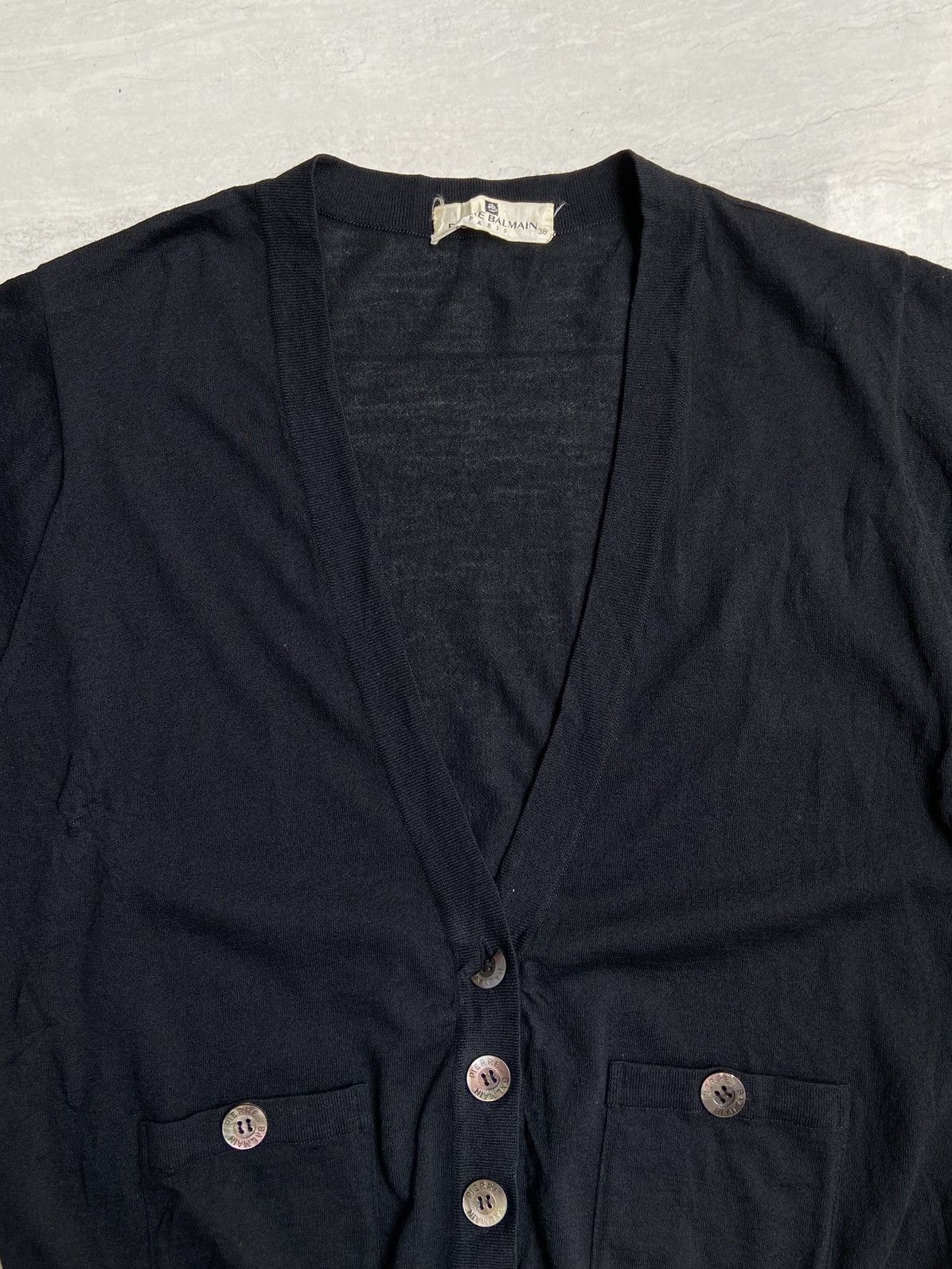 Pierre Balmain PIERRE BALMAIN Black Cardigan Size US S / EU 44-46 / 1 - 3 Thumbnail