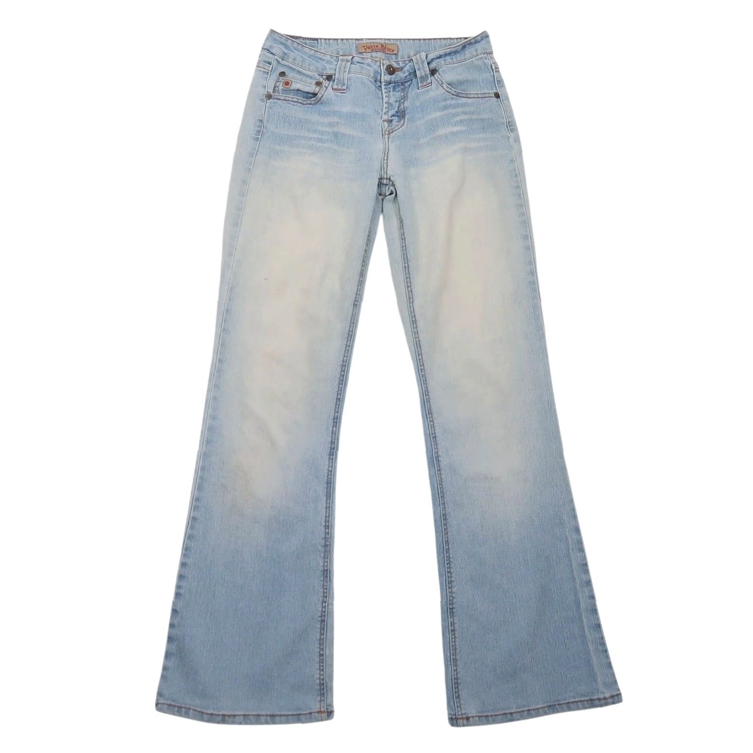 Vintage VINTAGE Paris Blues Jeans Bootcut Womens 3 Light Wash Low Rise 31in Inseam Flare Y2K Blues Size 26" / US 2 / IT 38 - 2 Thumbnail