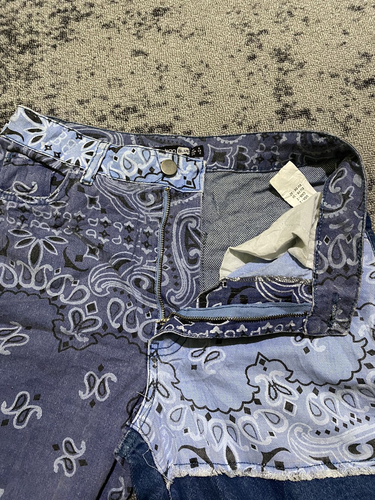 Hysteric Glamour Y2k boohoo blue “Kapital style” paisley pants Size US 30 / EU 46 - 5 Thumbnail
