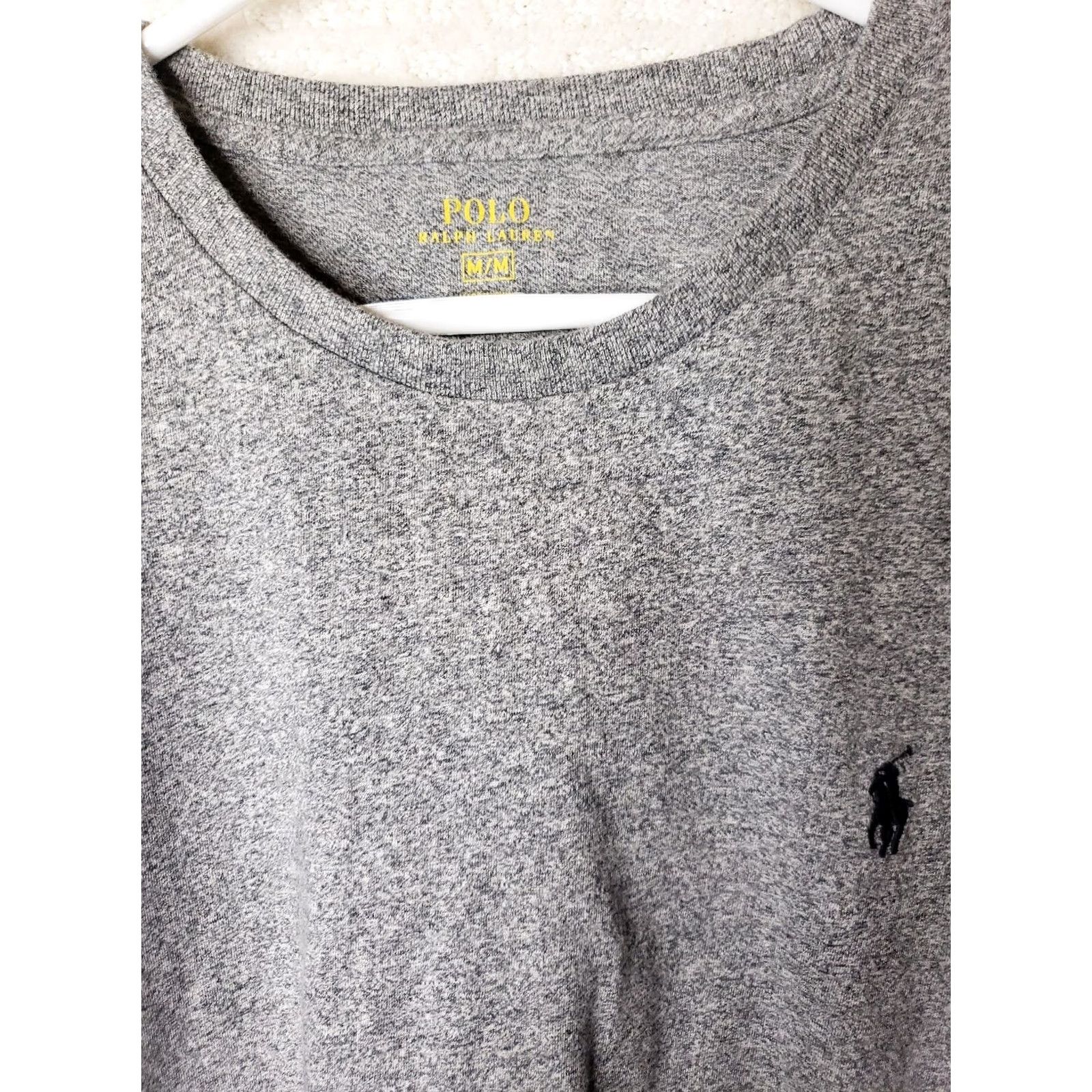 Polo Ralph Lauren Polo Ralph Lauren Men Shirt Long Sleeve Crew Neck Gray Size M Classic Fit Short Form T-Shirt Size US M / EU 48-50 / 2 - 4 Thumbnail
