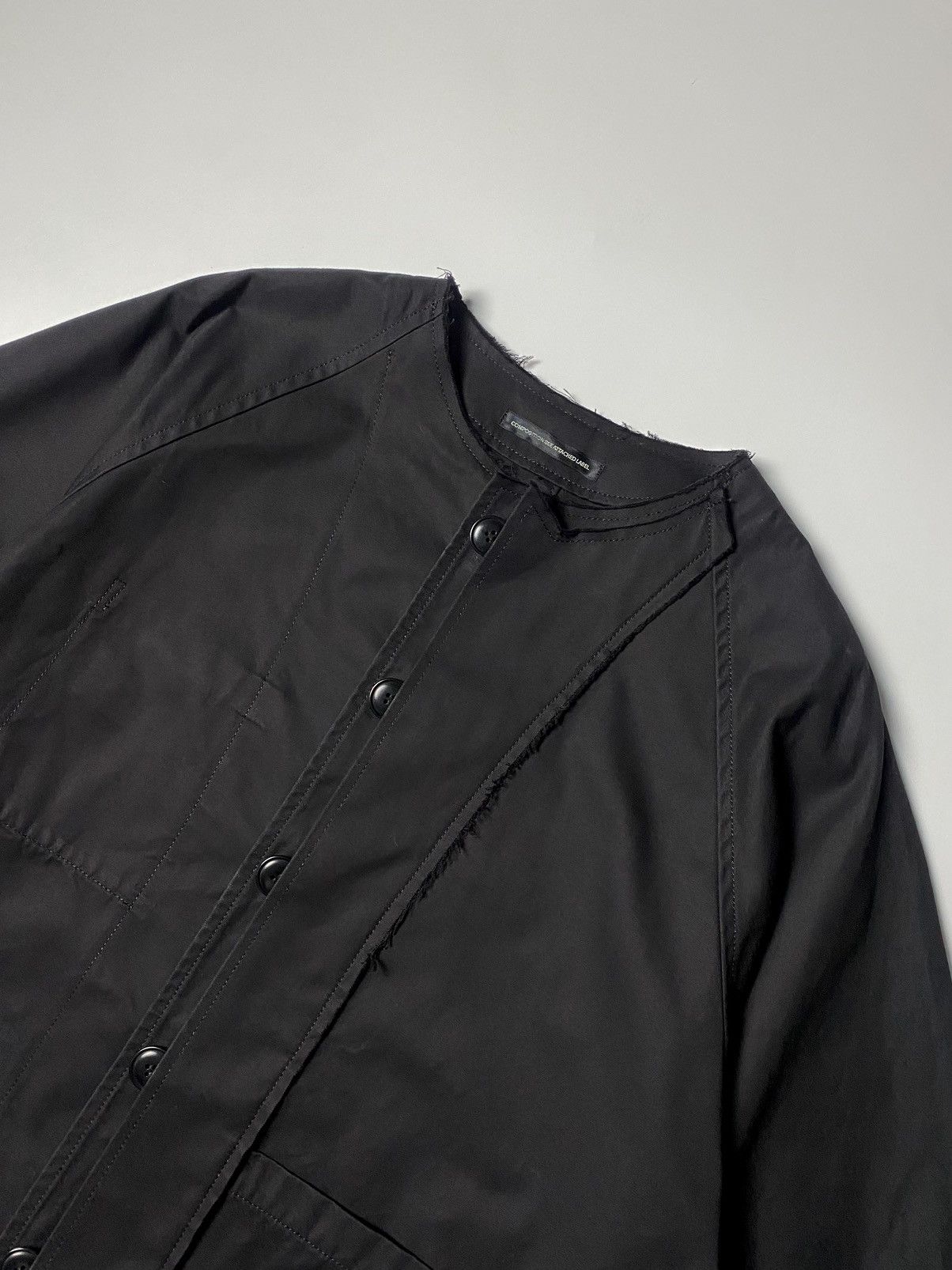 Y's × Yohji Yamamoto Y’s - Half-sleeve Collarless Jacket Size US M / EU 48-50 / 2 - 12 Thumbnail