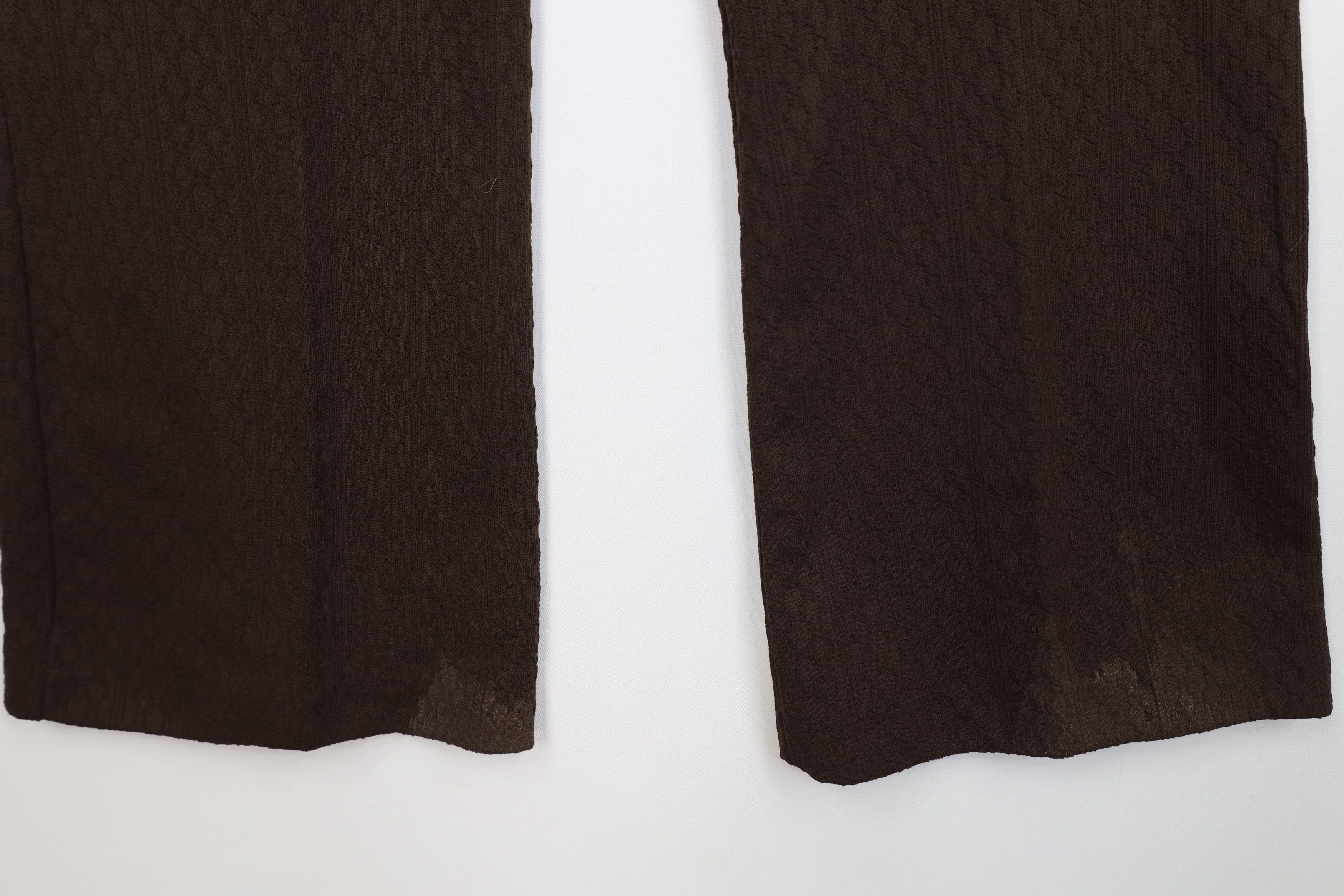 Vintage Vintage 70s Streetwear Knit Bell Bottoms Pants Brown USA Size 38" / US 16 / IT 52 - 11 Thumbnail