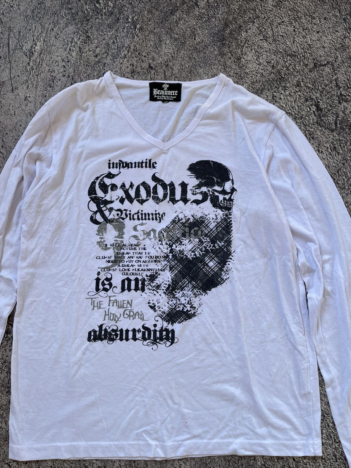 Japanese Brand Y2K Beaumere skull ifsixwasnine longsleeve Size US M / EU 48-50 / 2 - 2 Thumbnail