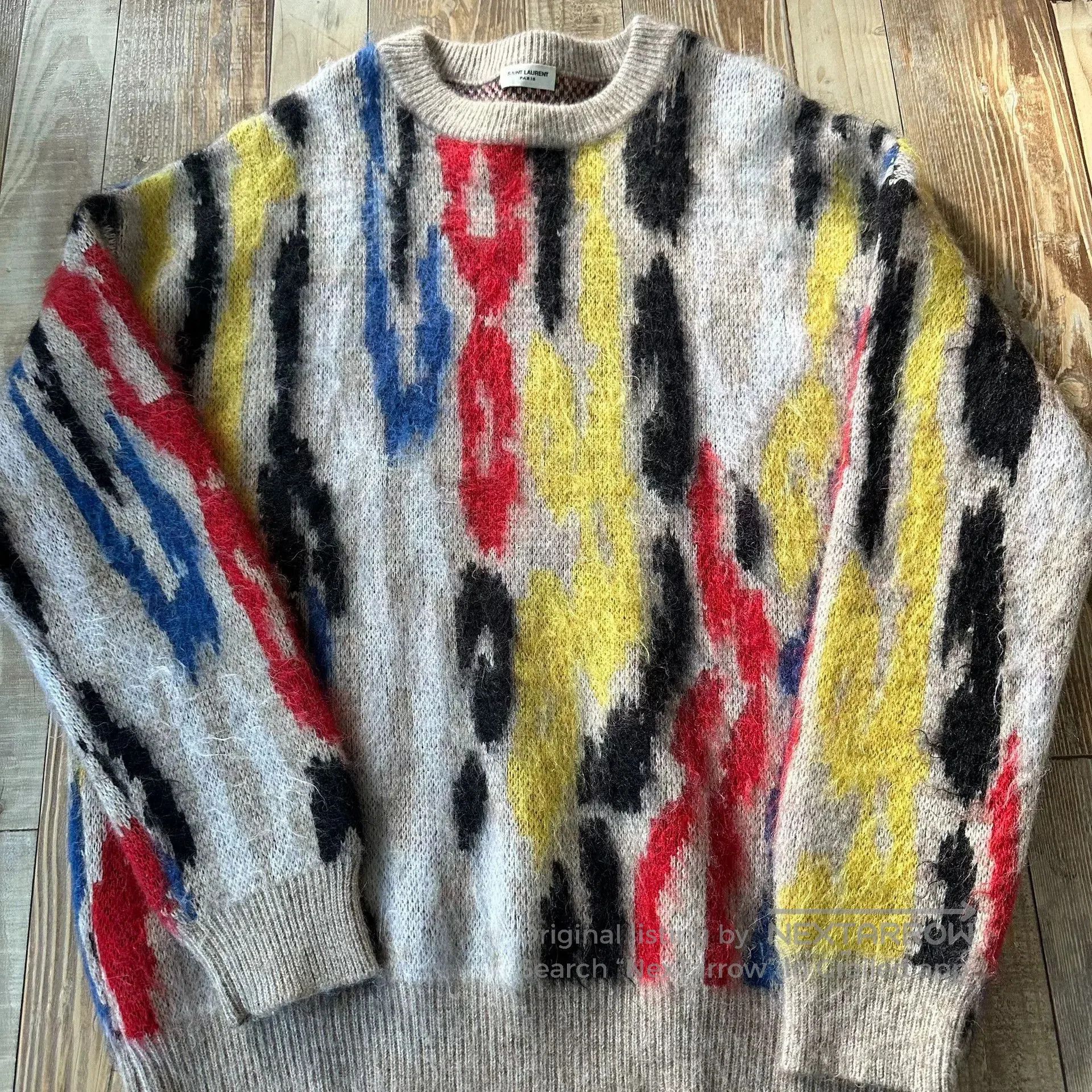 Saint Laurent Paris Saint Laurent Mohair Knit Sweater. Size L / US 10 / IT 46 - 5 Thumbnail