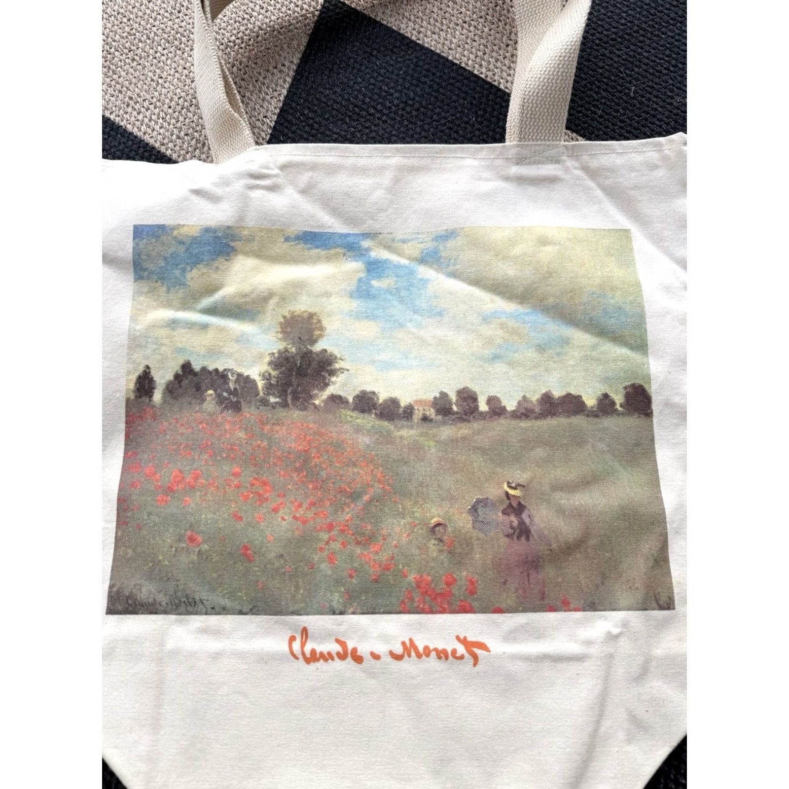 Vintage VINTAGE Claude Monet Art Canvas Tote Bag 90’s Cotton New Old Stock Size ONE SIZE - 3 Thumbnail