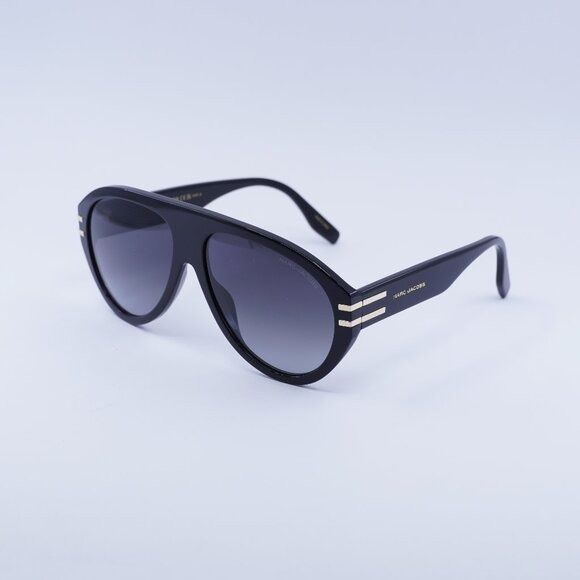 Marc Jacobs Marc Jacobs MARC 747/S 0807 9O Sunglasses Black Aviator Size ONE SIZE - 3 Thumbnail
