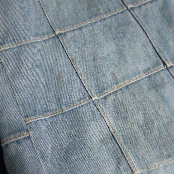 Other Vintage Brittania Patchwork Window Pane Flare Bell Jeans Size US 34 / EU 50 - 5 Thumbnail