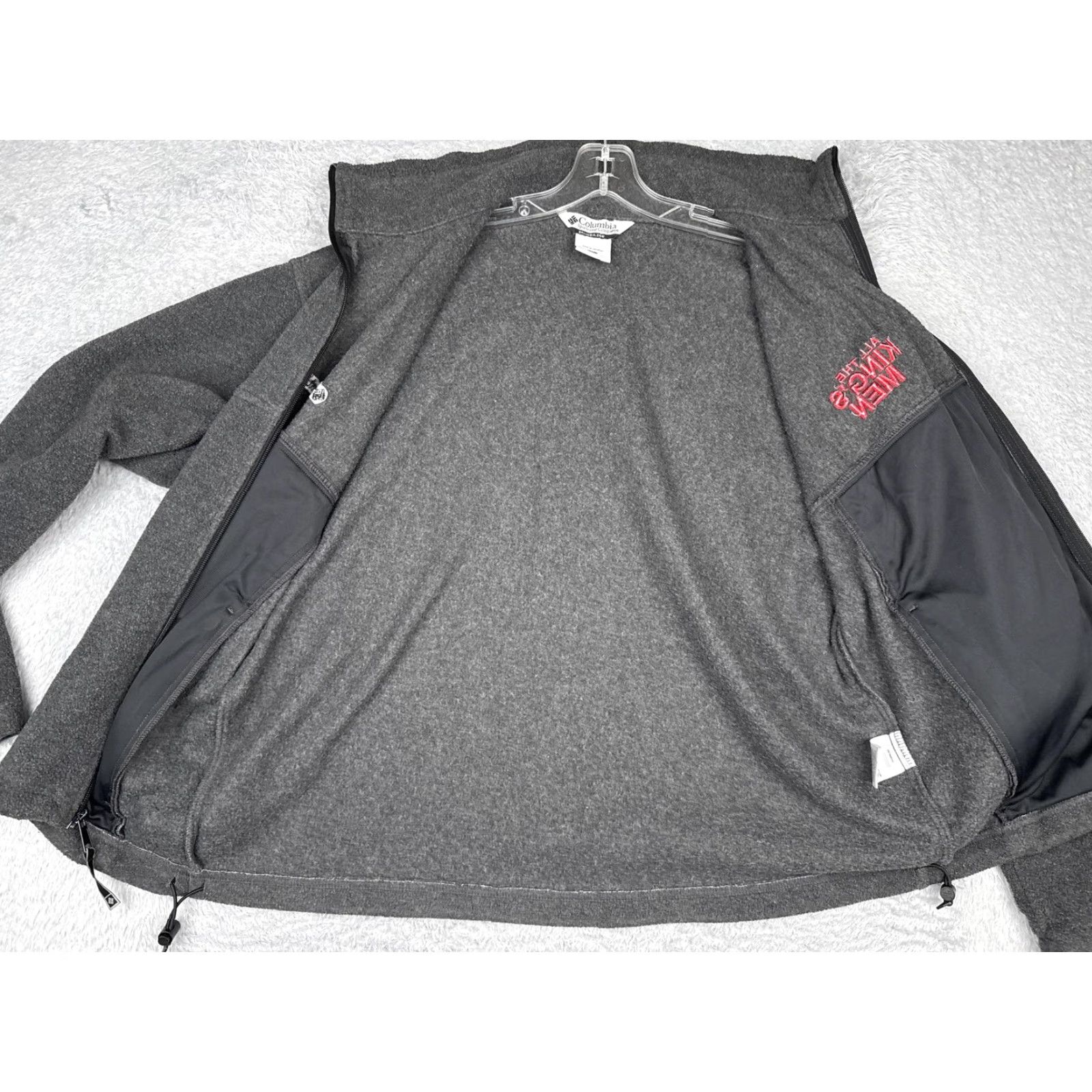 Penn Columbia Jacket Mens XL Gray Fleece Zip All The King's Men TV Robert Penn Warren Size US XL / EU 56 / 4 - 2 Thumbnail