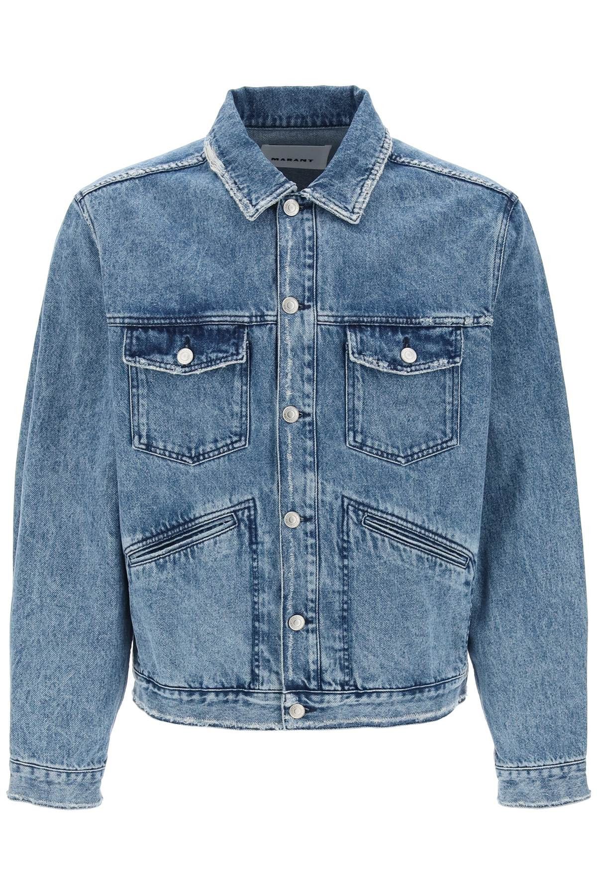 image of Isabel Marant Marant Jango Denim Jacket in Blue, Men's (Size Medium)