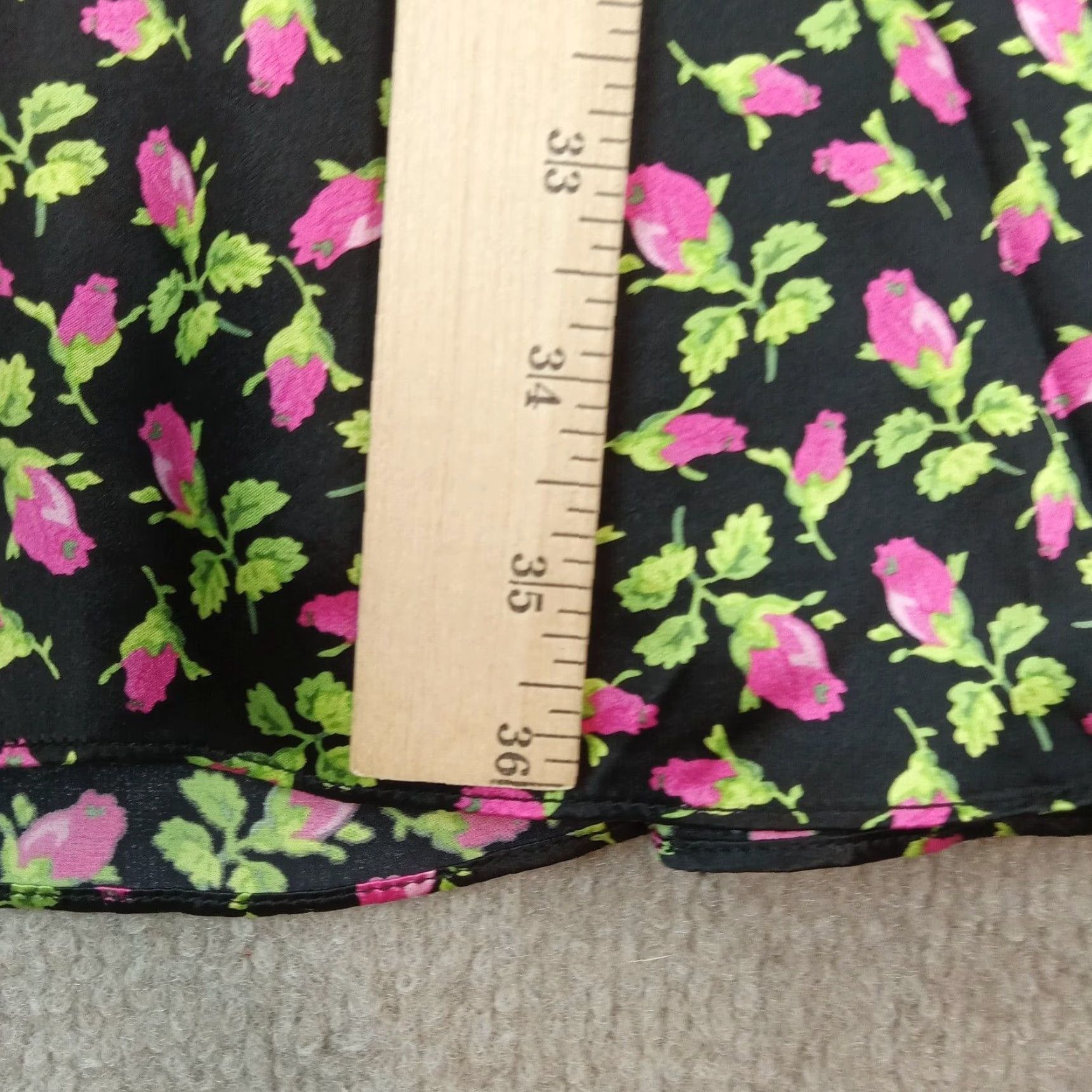 Betsey Johnson Betsey Johnson Floral Mini Dress Womens Size 8 Black Strapless Belted Fit & Flare Casual Party Size M / US 6-8 / IT 42-44 - 3 Thumbnail