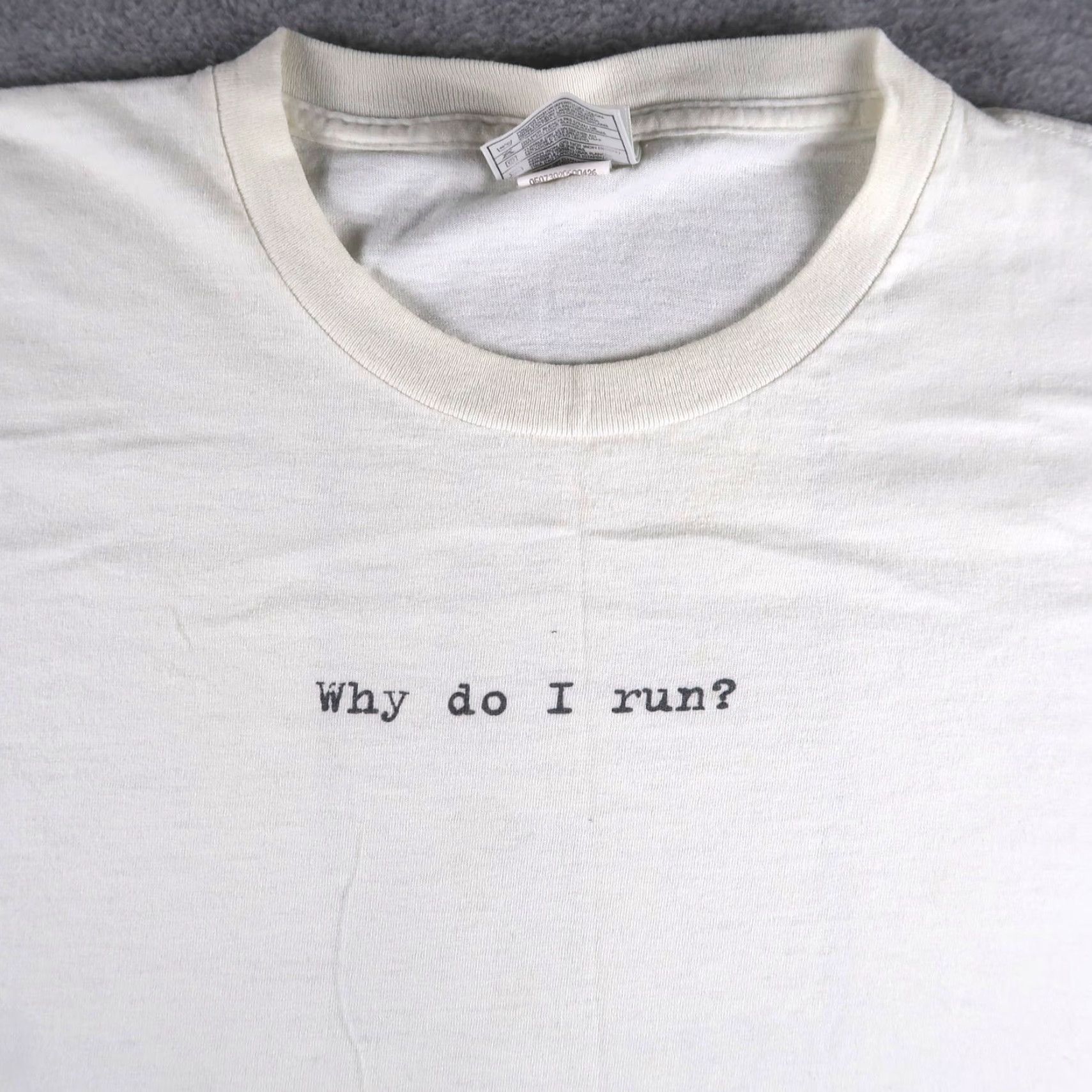 Nike VINTAGE Nike T-Shirt 90s NYC Run White XL Men Crew Neck Short Sleeve Logo 1990s City Sports Size US XL / EU 56 / 4 - 4 Thumbnail
