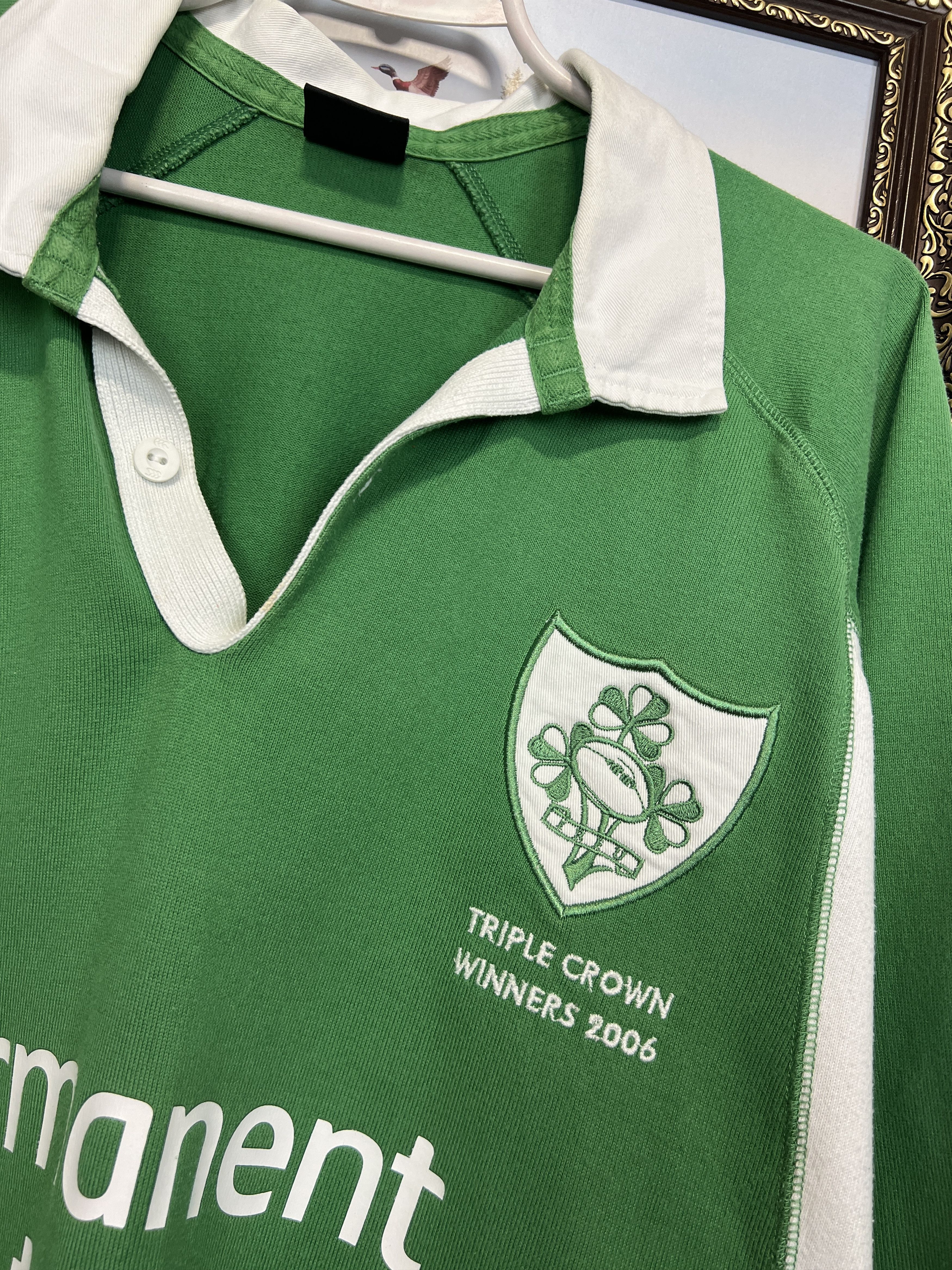 Vintage Canterbury Ireland Triple Crown Winners Rugby Shirt Jersey Size US XL / EU 56 / 4 - 4 Thumbnail