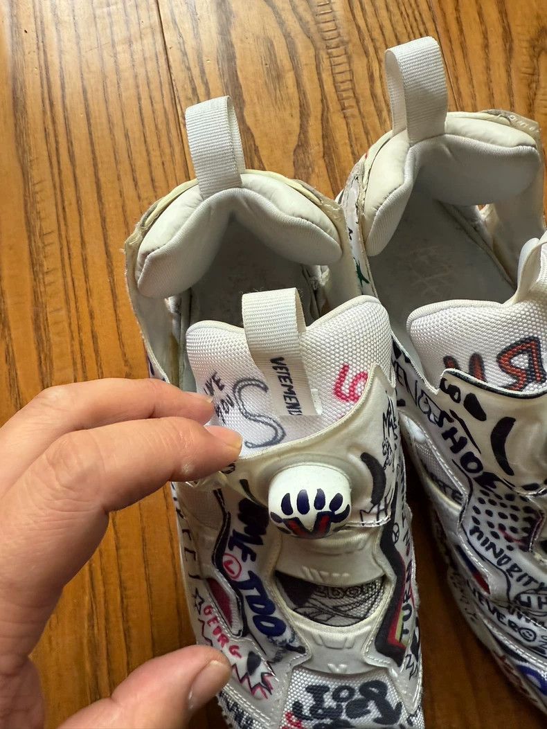 Vetements Vetements Reebok Pump Fury Graffiti Sneakers Size US 9 / EU 42 - 3 Thumbnail