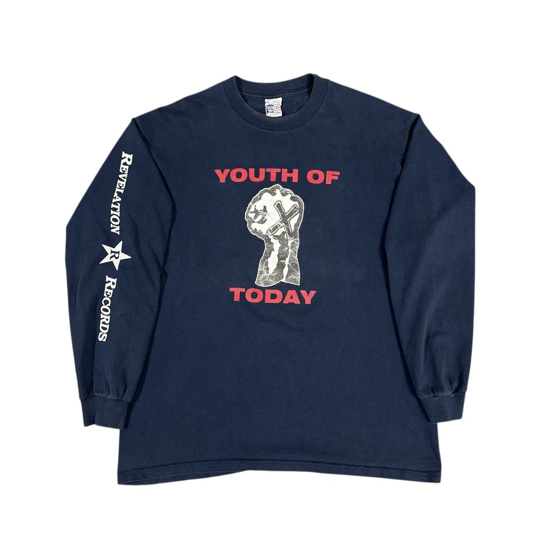 Band Tees 90s Youth Of Today "Positive Outlook" Longsleeve Size US XL / EU 56 / 4 - 3 Thumbnail