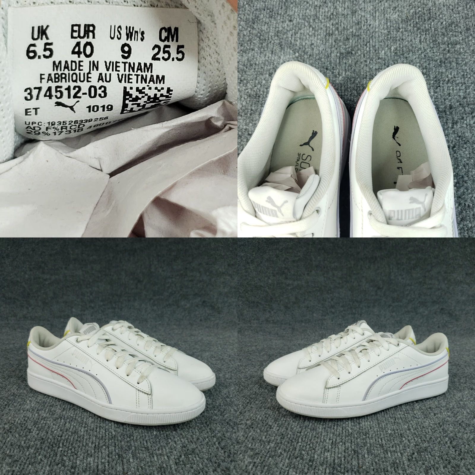 Puma PUMA Vikky V2 Womens White Tennis Sneakers US 9 Size US 10 / IT 40 - 8 Thumbnail