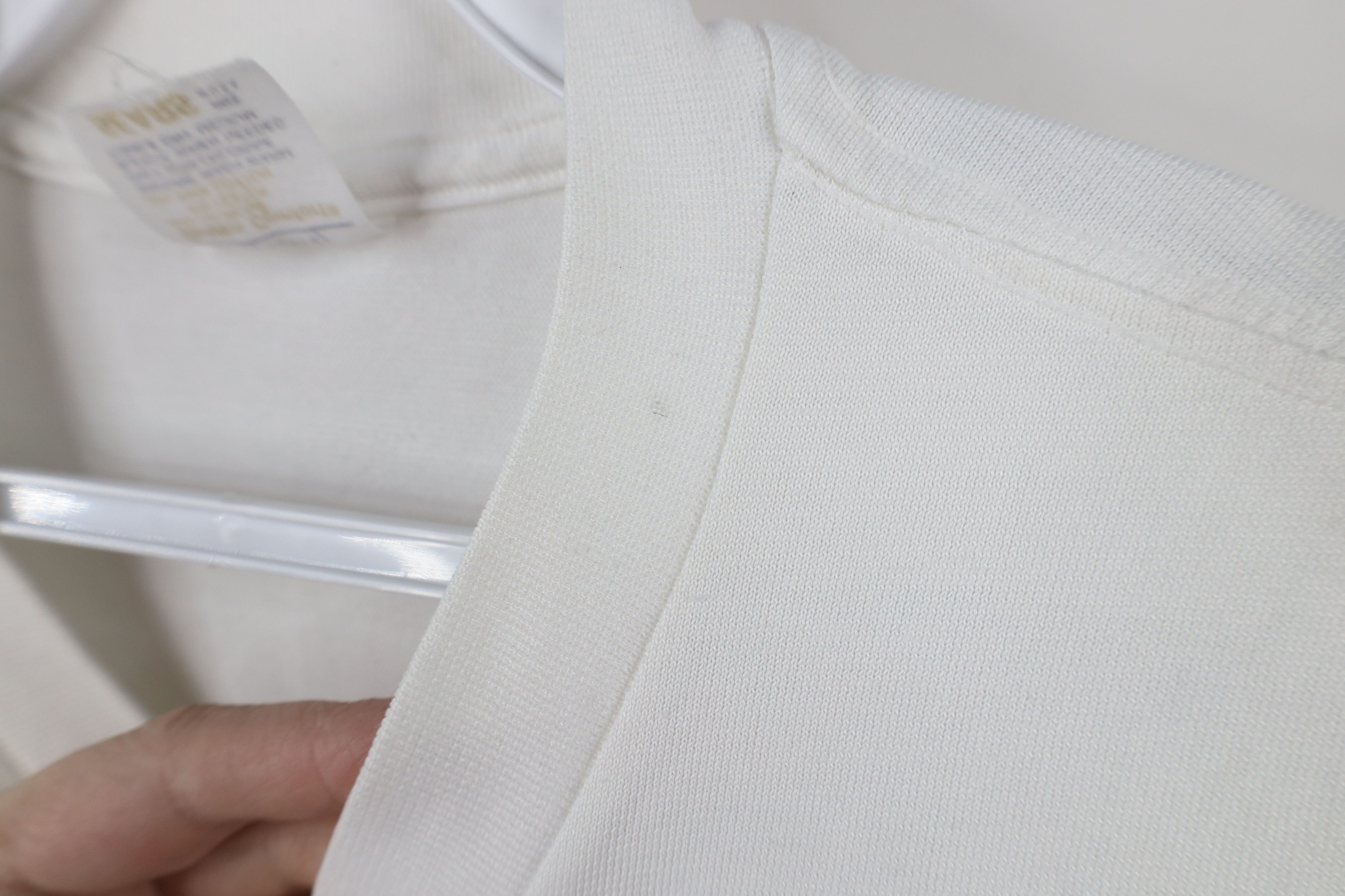 Vintage Vintage 70s Streetwear Blank Short Sleeve T-Shirt White USA Size US L / EU 52-54 / 3 - 4 Thumbnail