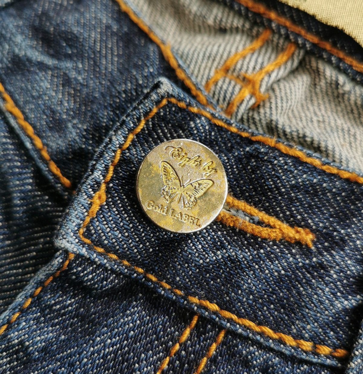 Japanese Brand Bootcut Butterfly Eight by Gold Label Jeans Kapital insp Size US 30 / EU 46 - 12 Thumbnail