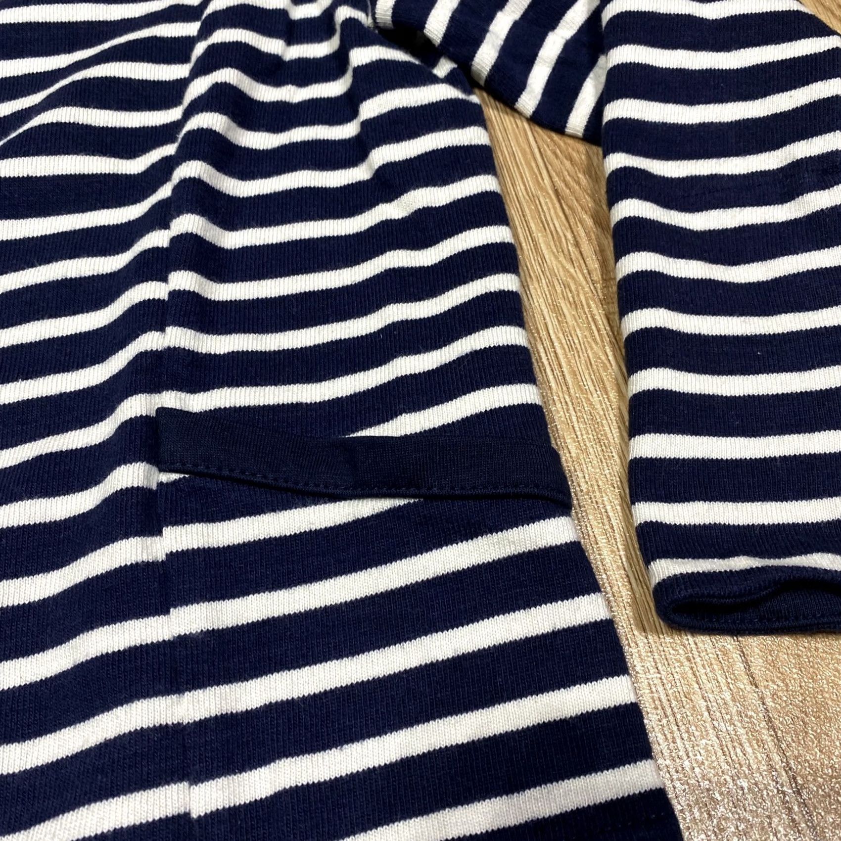 Greats VINTAGE Great Plains London Navy & White Striped Jersey Jacket 3/4 Sleeve Size M Womens Boots no Size M / US 6-8 / IT 42-44 - 3 Thumbnail