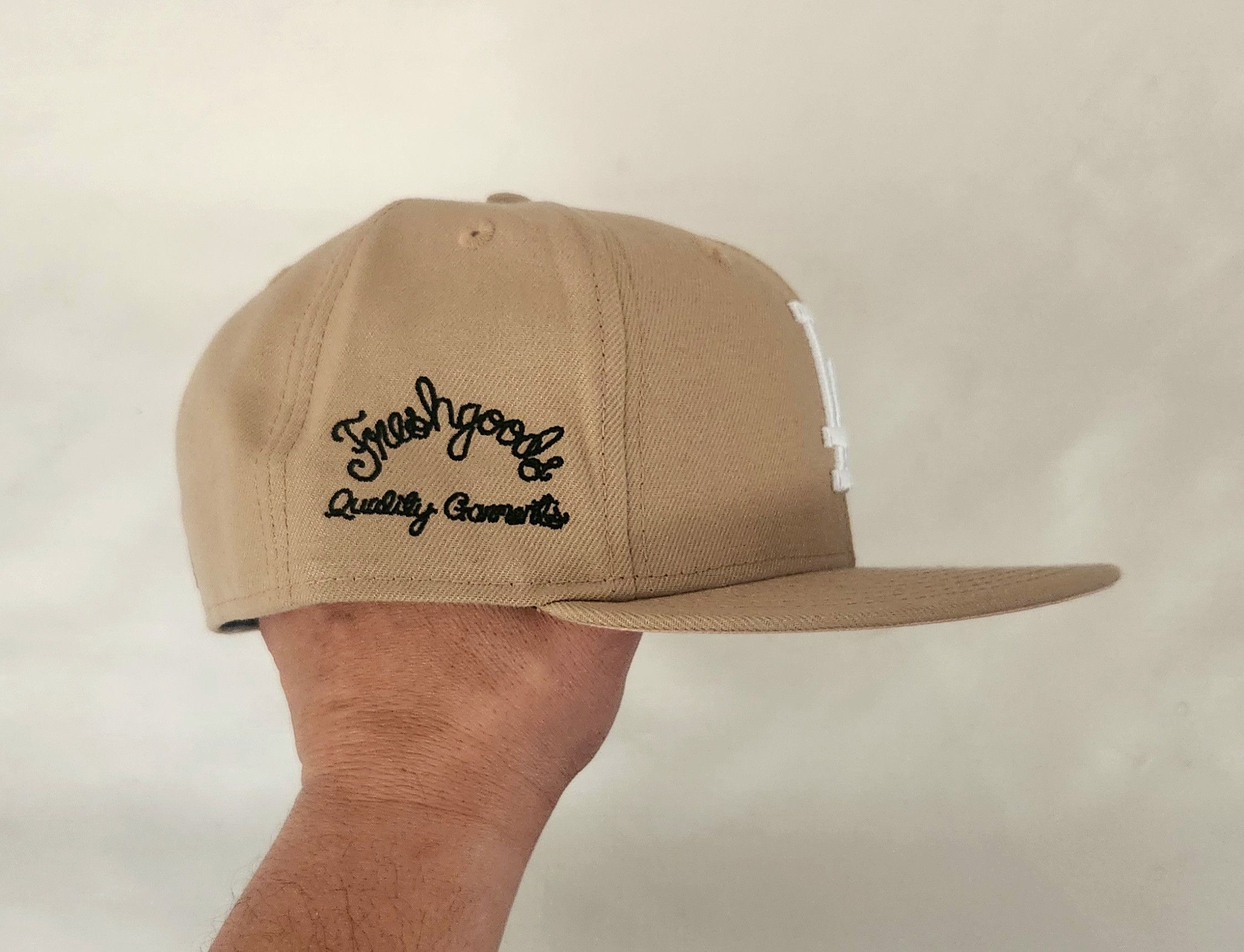 Cooperstown Collection × New Era Men's Los Angeles Dodgers New Era x Joe Freshgoods Tan Khaki Size ONE SIZE - 5 Thumbnail