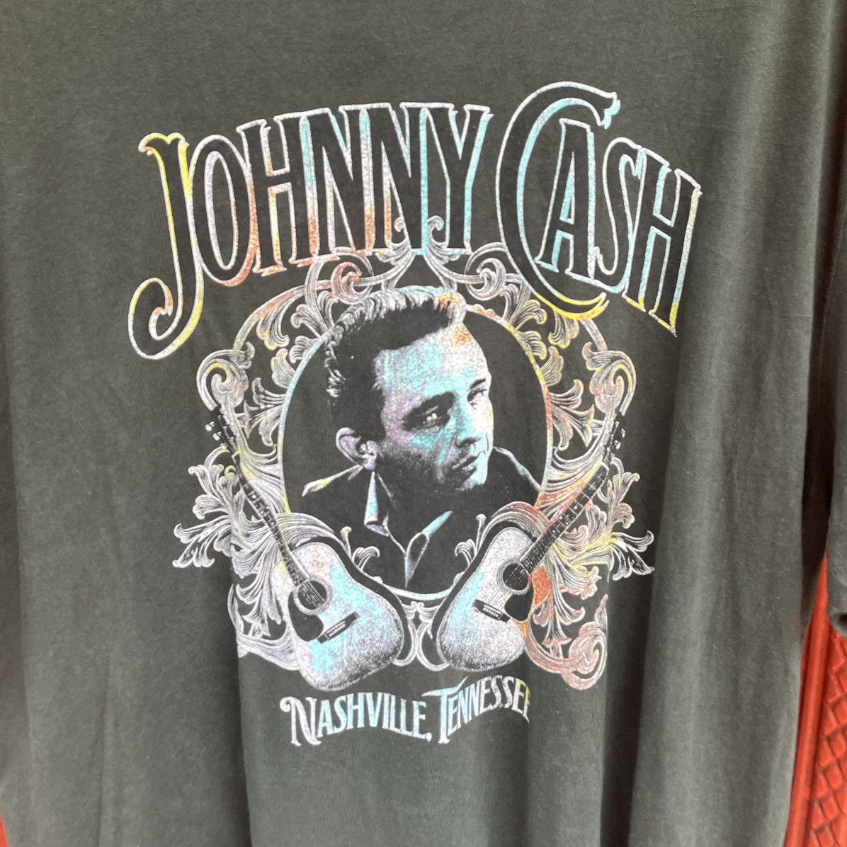 Band Tees Johnny Cash “Nashville Tenessee” Vintage Shirt Size US XXL / EU 58 / 5 - 2 Thumbnail