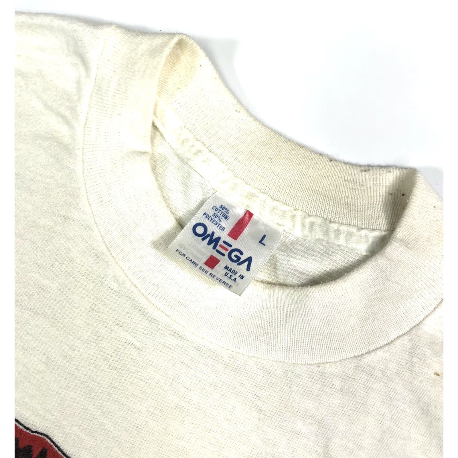 Omega VINTAGE ALF Seasons Greetings Christmas Single Stitch White T Shirt Muppets M23 1987 1980s XL Mens Size US L / EU 52-54 / 3 - 5 Thumbnail