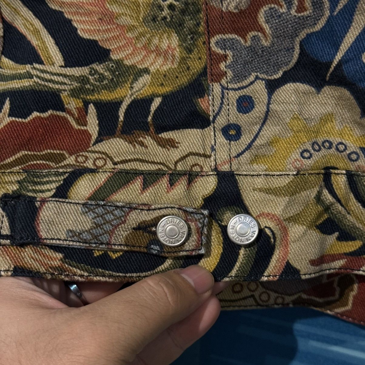 Dries Van Noten Dries Van Noten Floral Denim Jacket SS14 Size US L / EU 52-54 / 3 - 9 Thumbnail