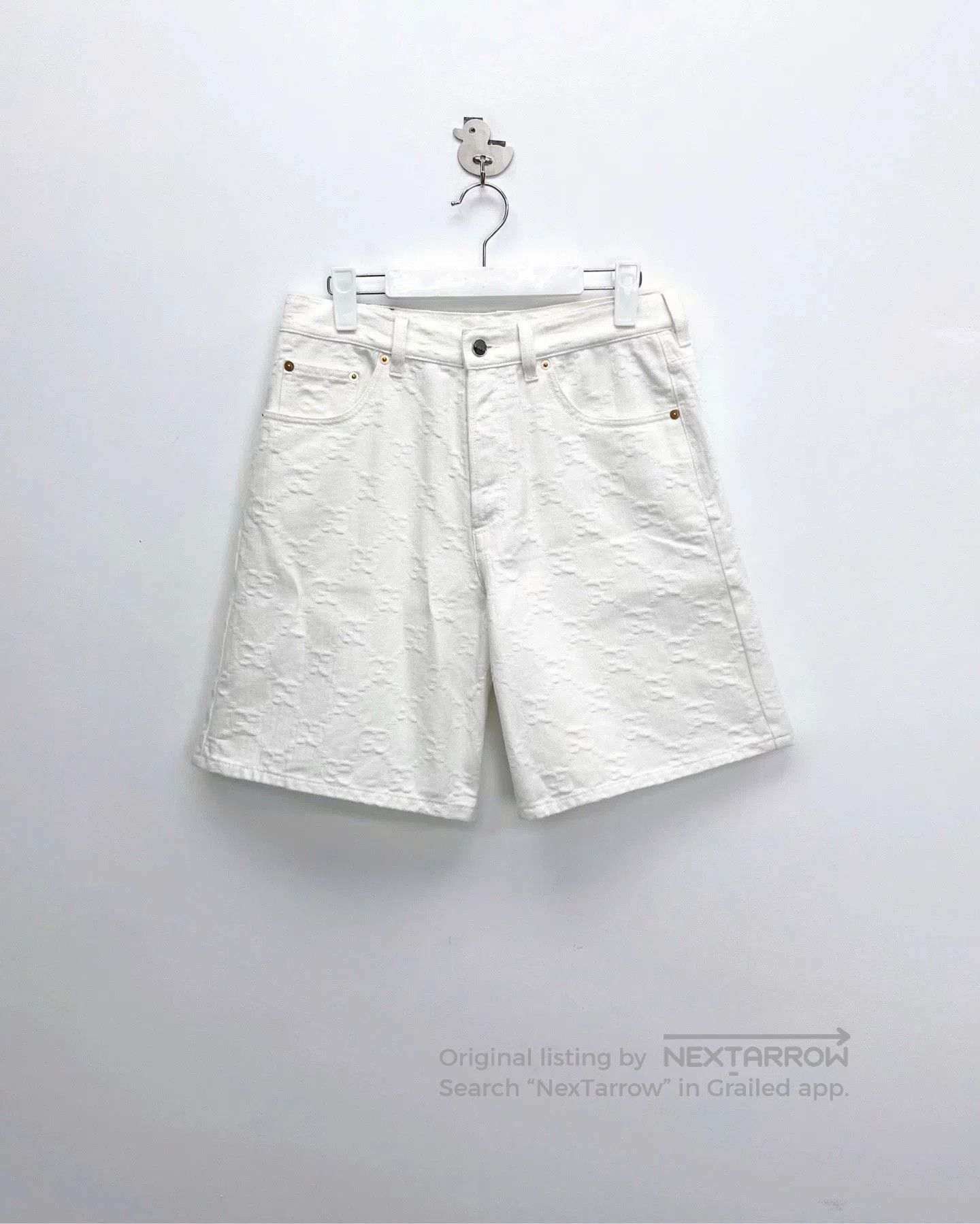 Other gucci ss24 white denim logo shorts. Size US 26 / EU 42 - 1 Thumbnail