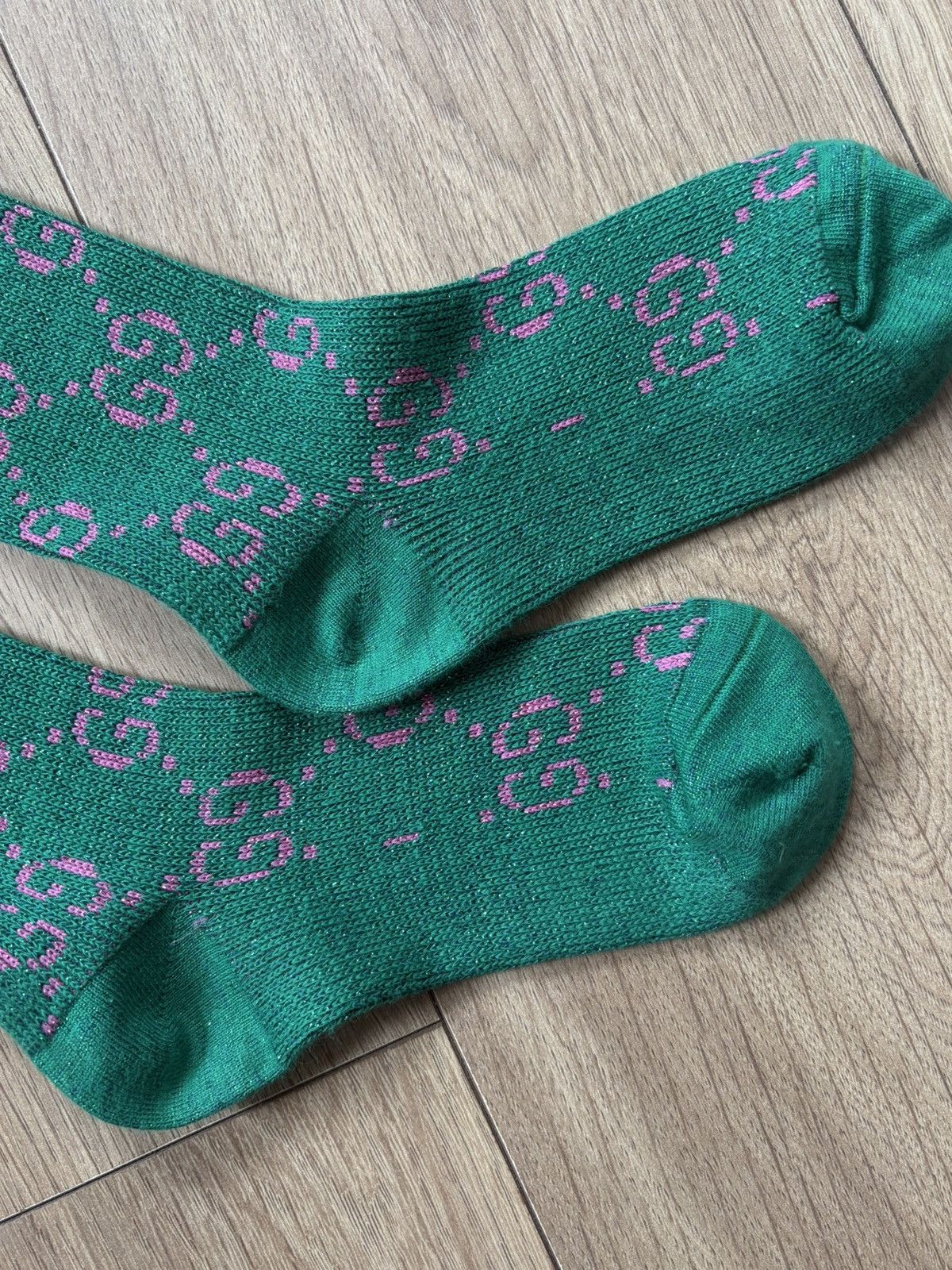 Gucci Gucci green high socks Size ONE SIZE - 4 Thumbnail