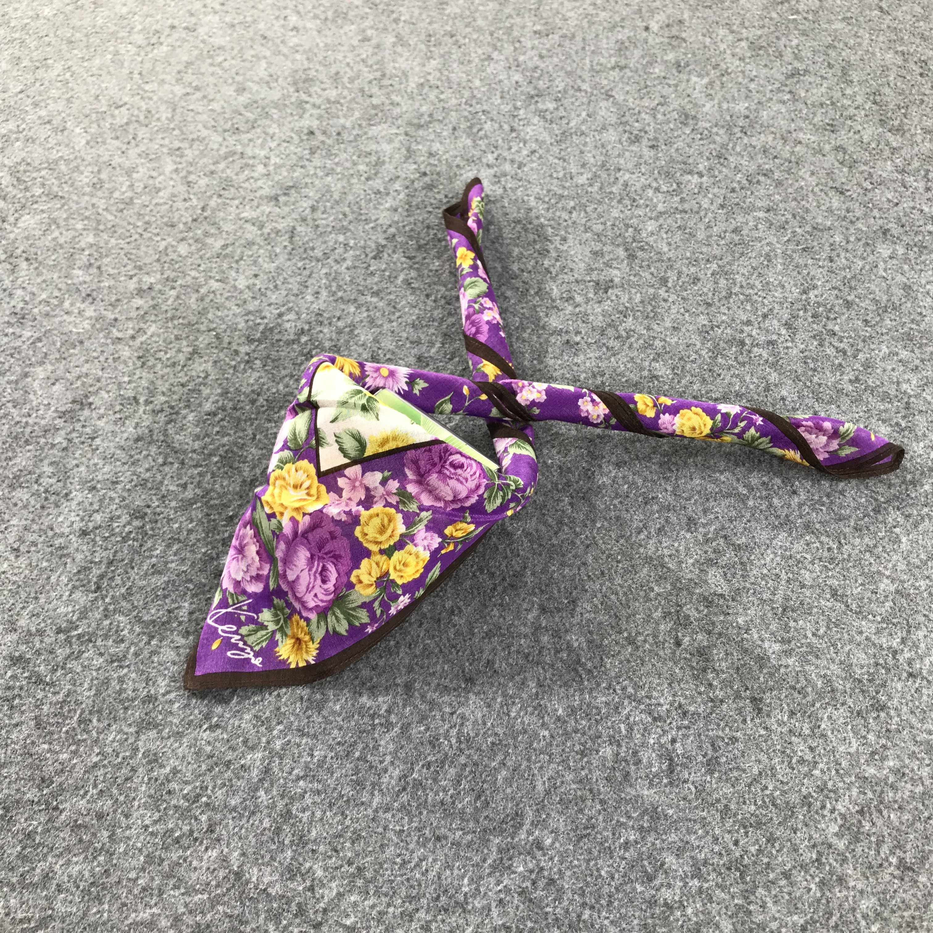Kenzo Kenzo Floral Handkerchief Neckerchief Bandana H114 Size ONE SIZE - 3 Thumbnail
