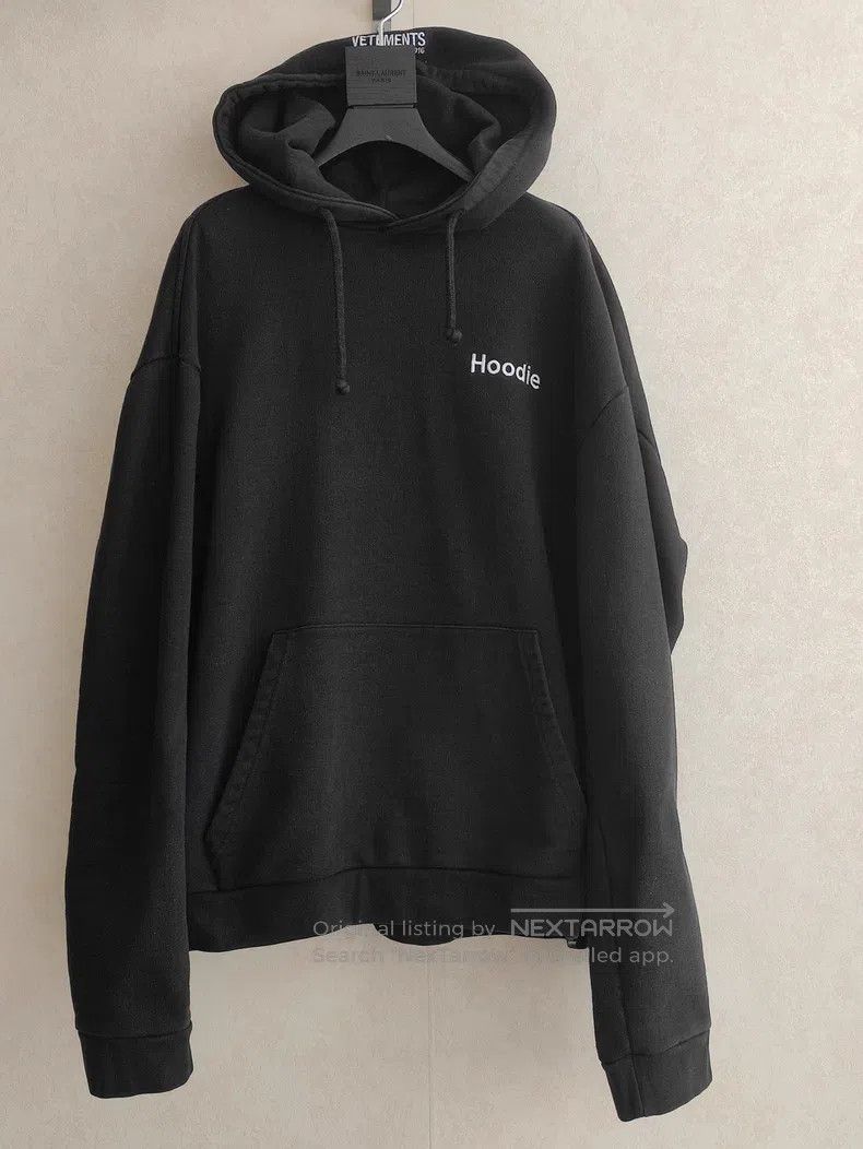 Vetements Manual Black Hoodie