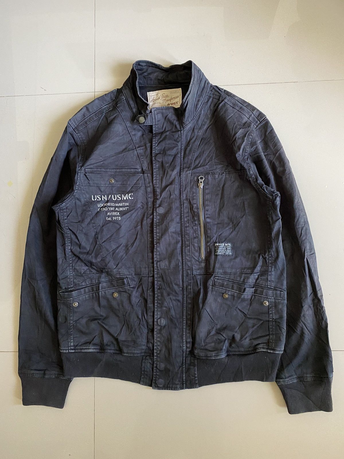 Alpha Industries × Avirex × Vintage Vintage avirex canvas bomber jacket Size US L / EU 52-54 / 3 - 1 Thumbnail