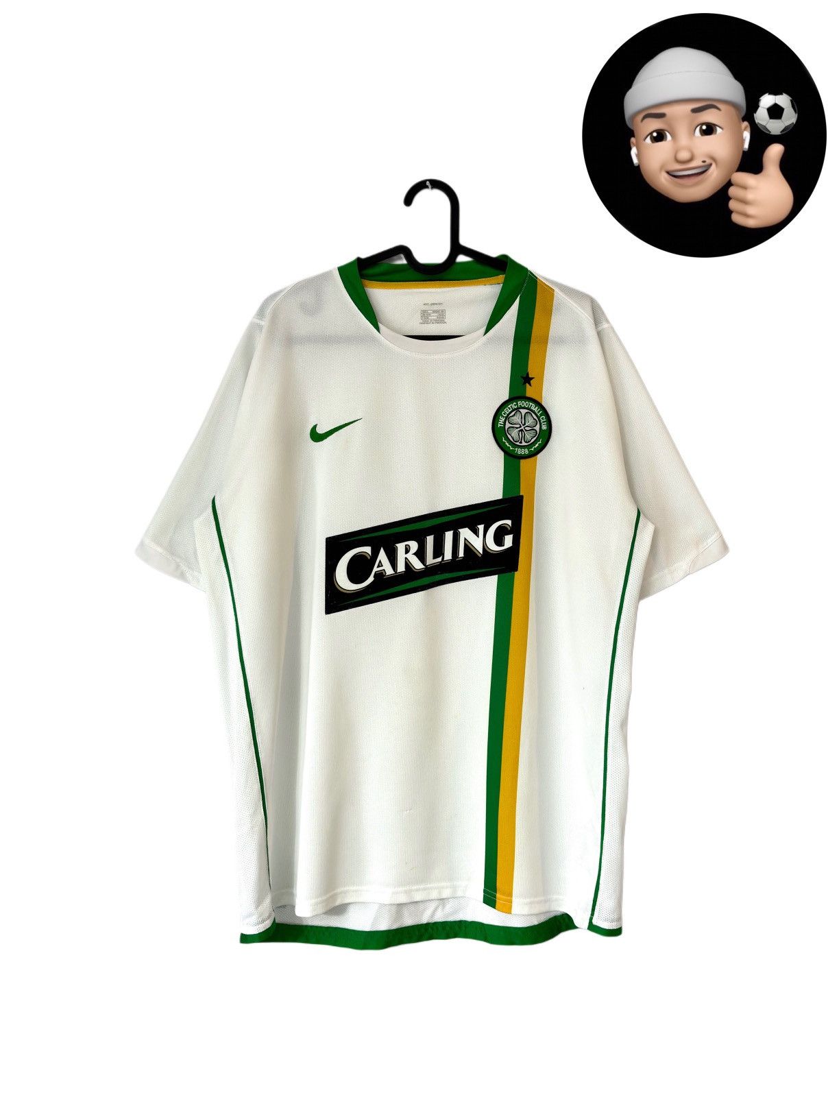 Nike × Vintage 2007 2008 Celtic Glasgow Nike Vintage Third Soccer Jersey FC Size US L / EU 52-54 / 3 - 1 Thumbnail