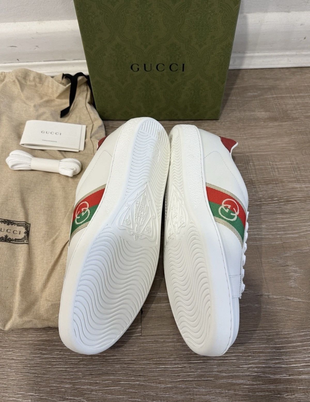 Gucci Gucci White Ace Sneakers Size US 9 / EU 42 - 5 Thumbnail