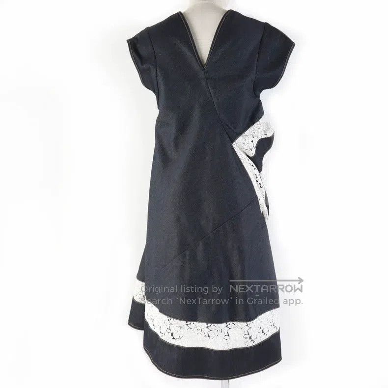 Junya Watanabe Junya Watanabe Blue retro lace stitching dress Size XS / US 0-2 / IT 36-38 - 3 Thumbnail