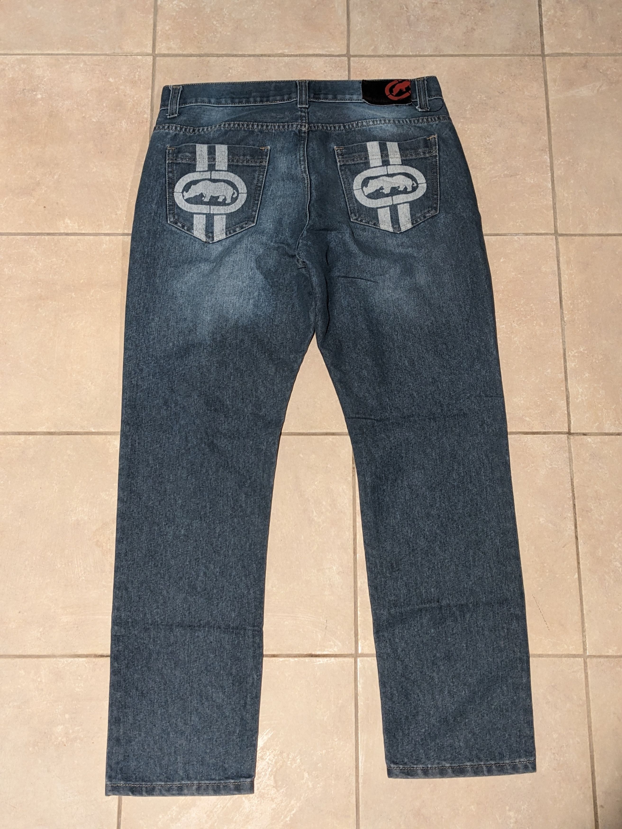 Ecko Unltd. × Vintage Vintage Y2K Ecko Unlimited 34 x 31 Blue Athletic Jeans Size US 34 / EU 50 - 4 Thumbnail
