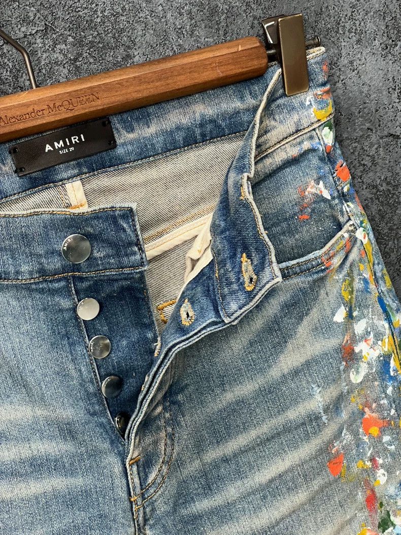 Amiri Amiri Painted Destruction Jeans Size US 34 / EU 50 - 6 Thumbnail
