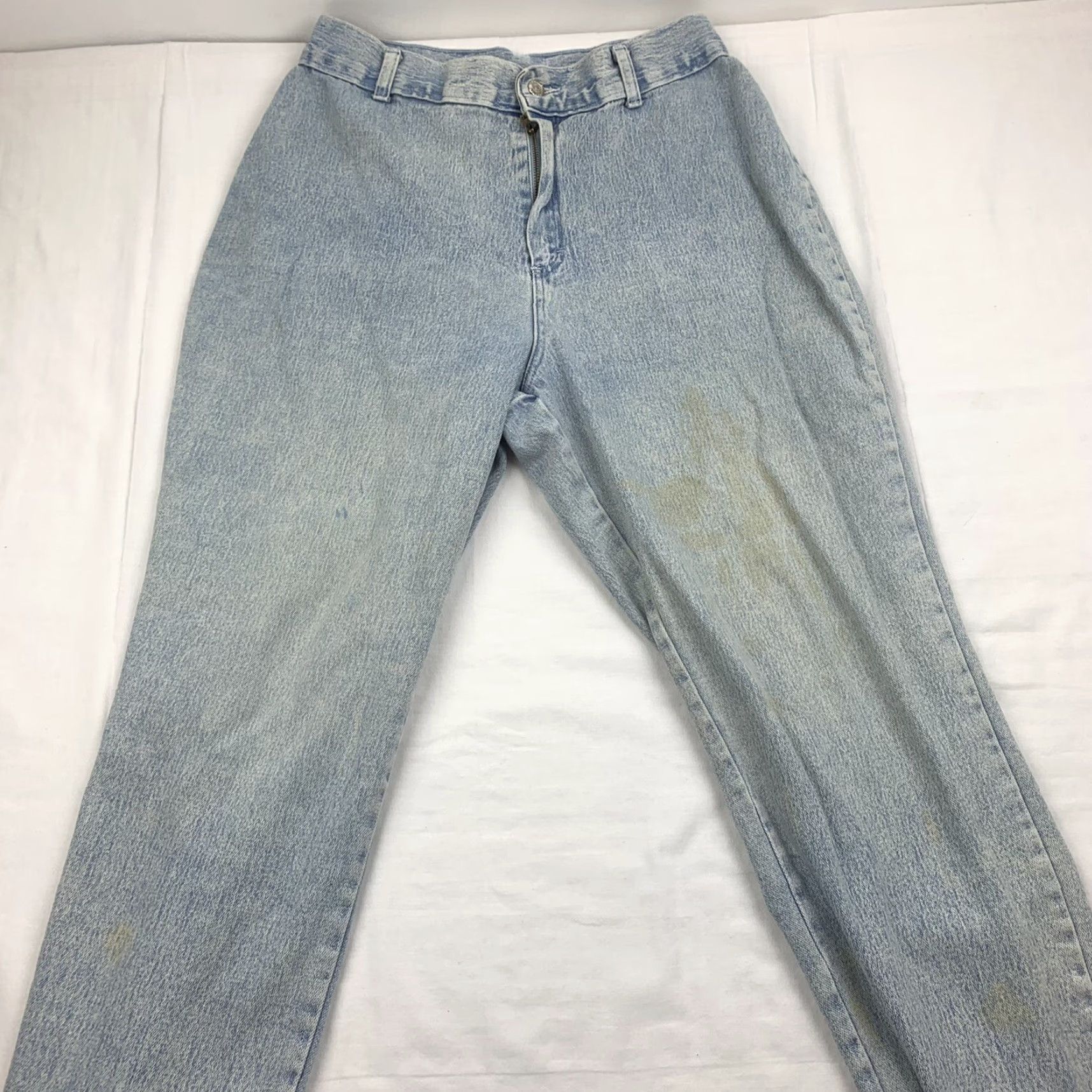 Vintage VINTAGE No Boundaries Jeans Womens 16 Blue Worn Thrashed Faded Y2K 90s VTG - Straight, Pockets, Zip, Button, Regular - 90s American Era Women’s Jeans Size 38" / US 16 / IT 52 - 3 Thumbnail