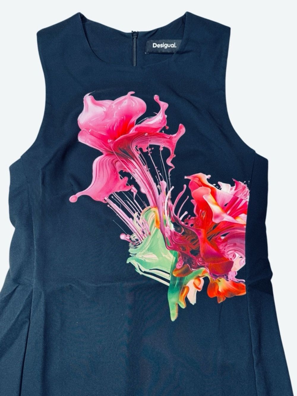 Desigual NWT New Desigual Floral Print Sleeveless Mini Dress Size XS Size XS / US 0-2 / IT 36-38 - 9 Thumbnail